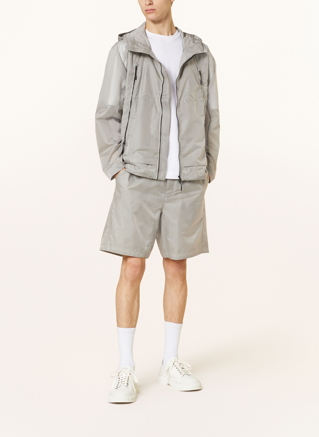 NORSE PROJECTS Shorts PASMO, Color: LIGHT GRAY/ BLUE GRAY (Image 2)