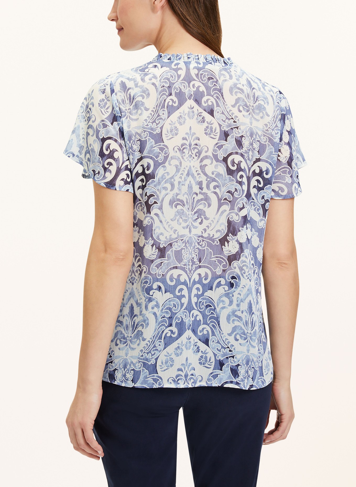 CARTOON Shirt blouse, Color: WHITE/ BLUE (Image 3)