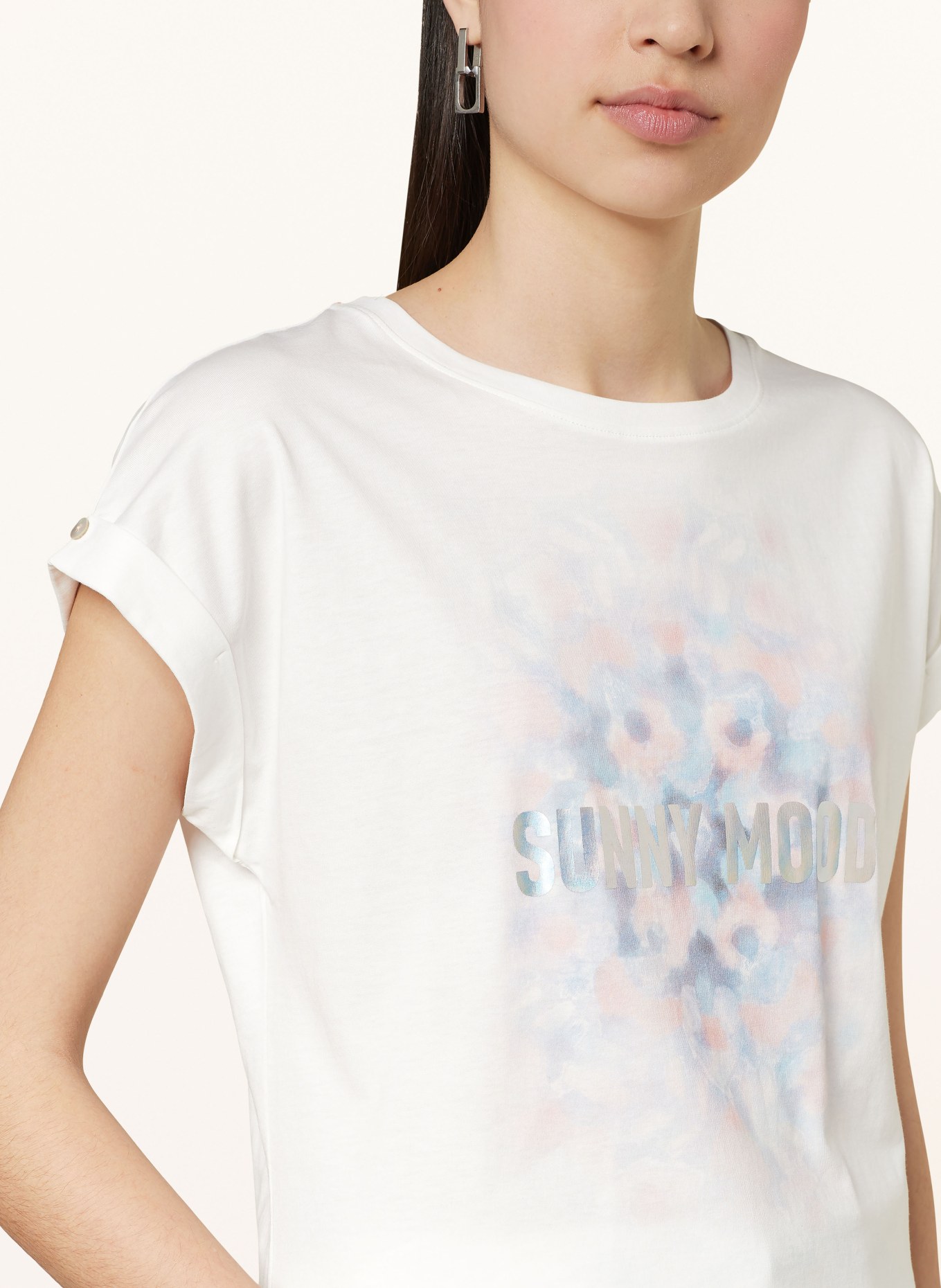 CARTOON T-shirt, Color: WHITE/ LIGHT BLUE/ ROSE (Image 4)