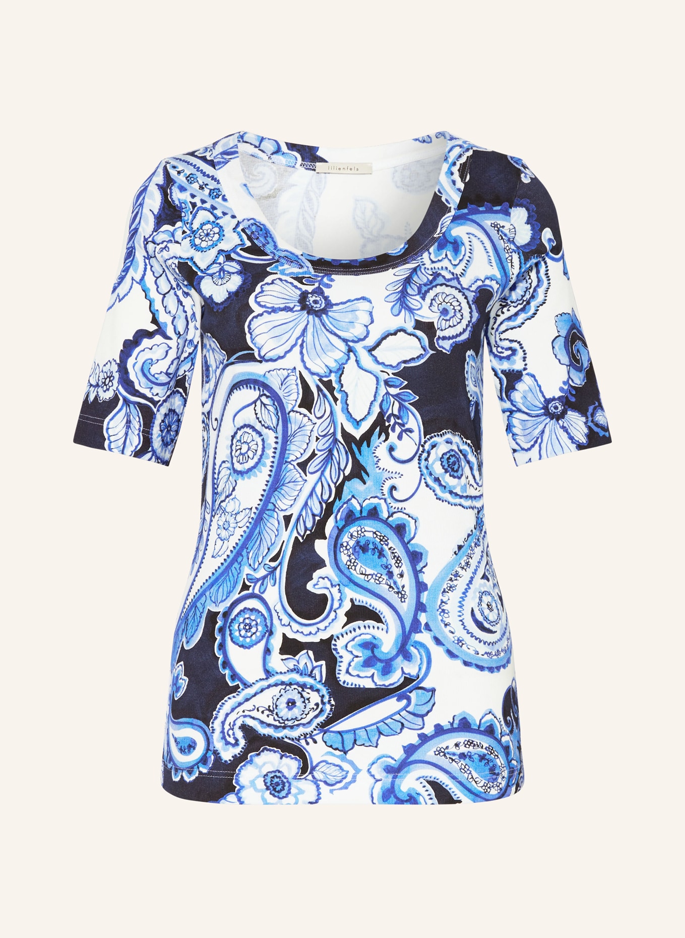 lilienfels T-shirt, Color: DARK BLUE/ WHITE (Image 1)