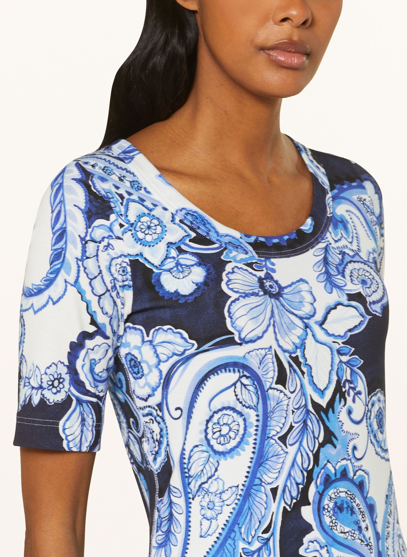 lilienfels T-shirt, Color: DARK BLUE/ WHITE (Image 4)