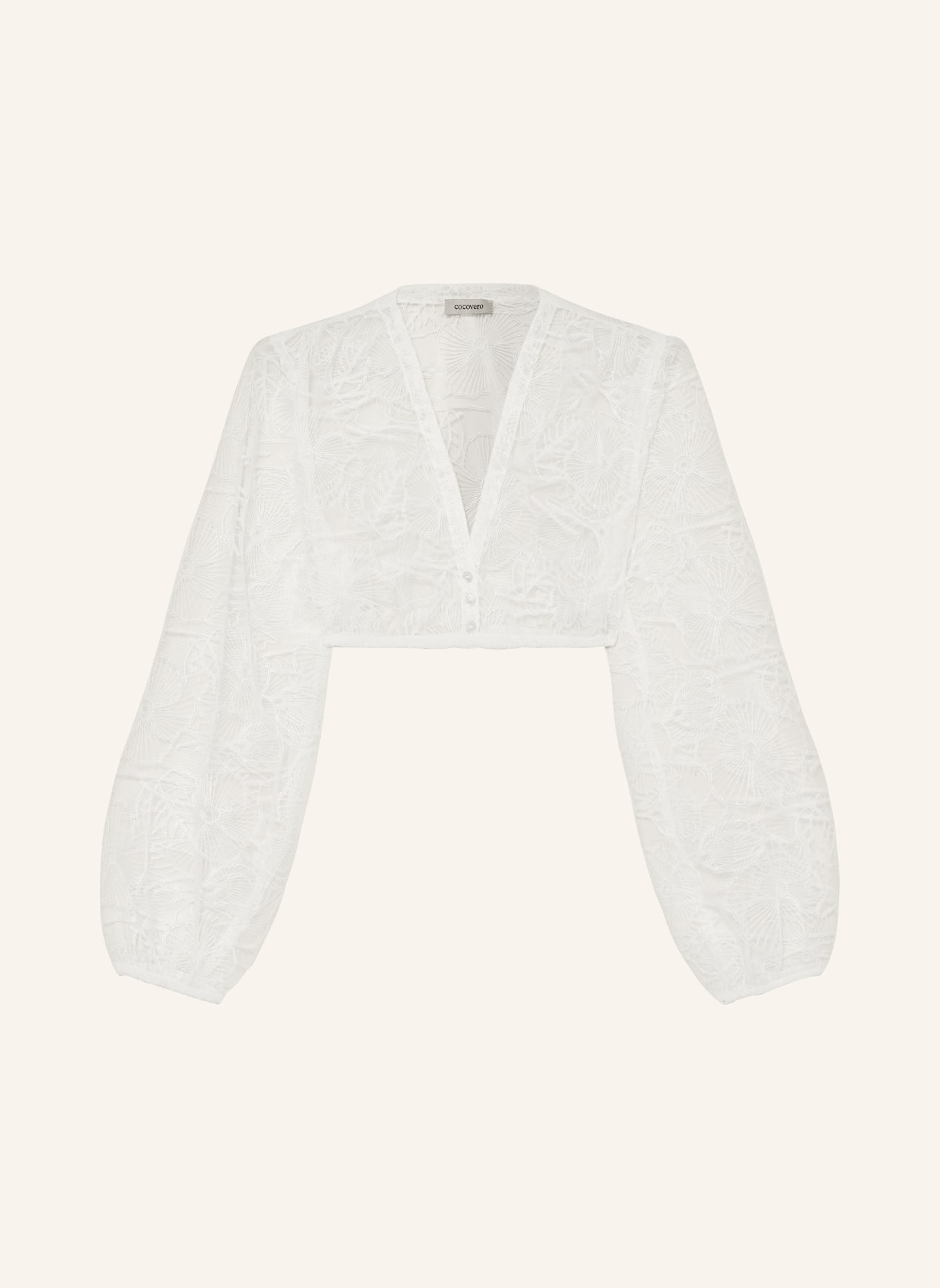 CocoVero Dirndl blouse LUNA, Color: WHITE (Image 1)