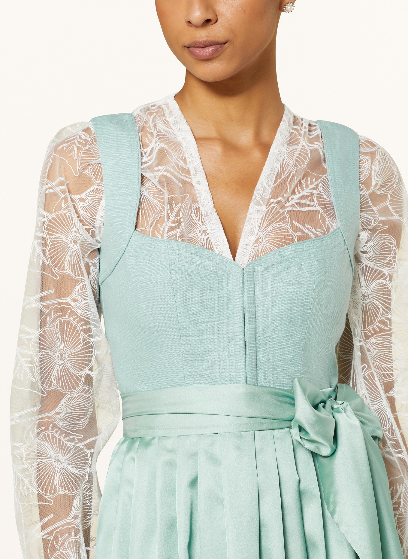 CocoVero Dirndl blouse LUNA, Color: WHITE (Image 3)