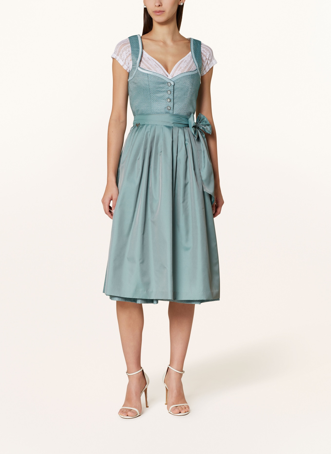 CocoVero Sukienka bawarska JOSEPHINE, Kolor: PETROL/ TURKUSOWY (Obrazek 2)