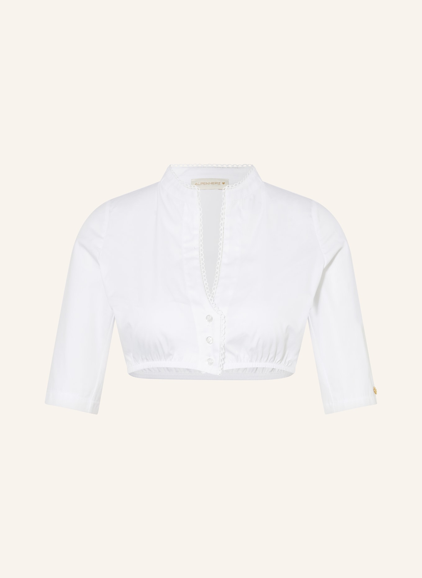 AlpenHERZ Dirndl blouse CHARLOTTE, Color: WHITE (Image 1)