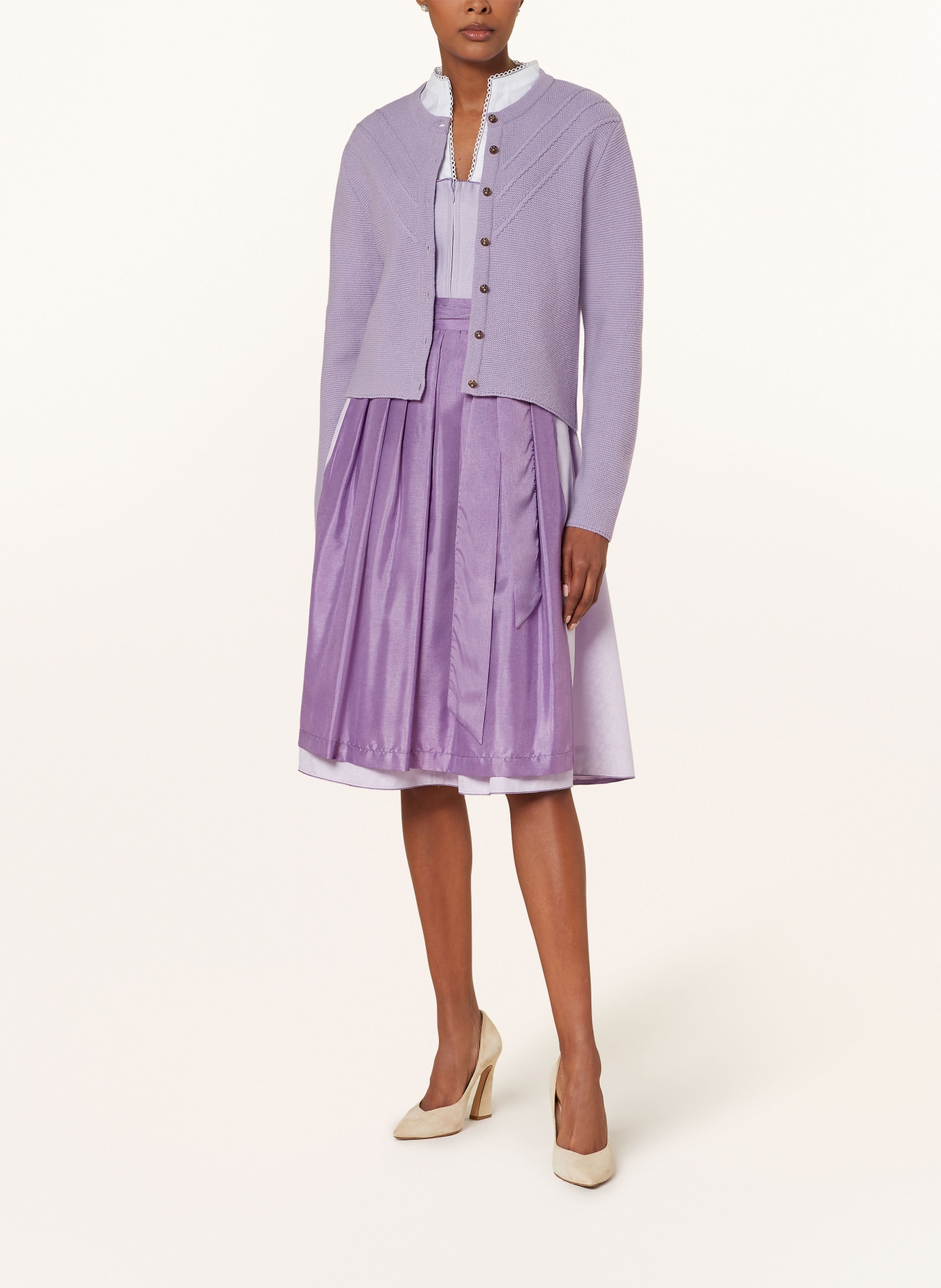 AlpenHERZ Strickjanker ELANIE: HELLLILA