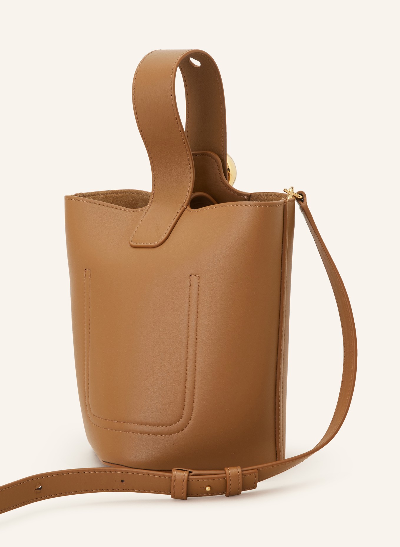 LOEWE Handtasche PEBBLE BUCKET MINI, Farbe: CAMEL (Bild 2)