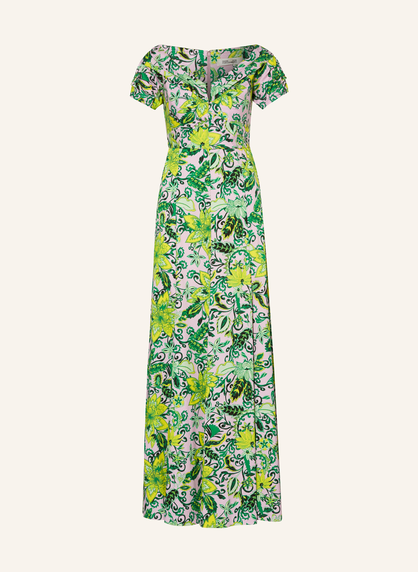 DIANE VON FURSTENBERG Dress LAURIE, Color: GREEN/ LIGHT PURPLE/ YELLOW (Image 1)