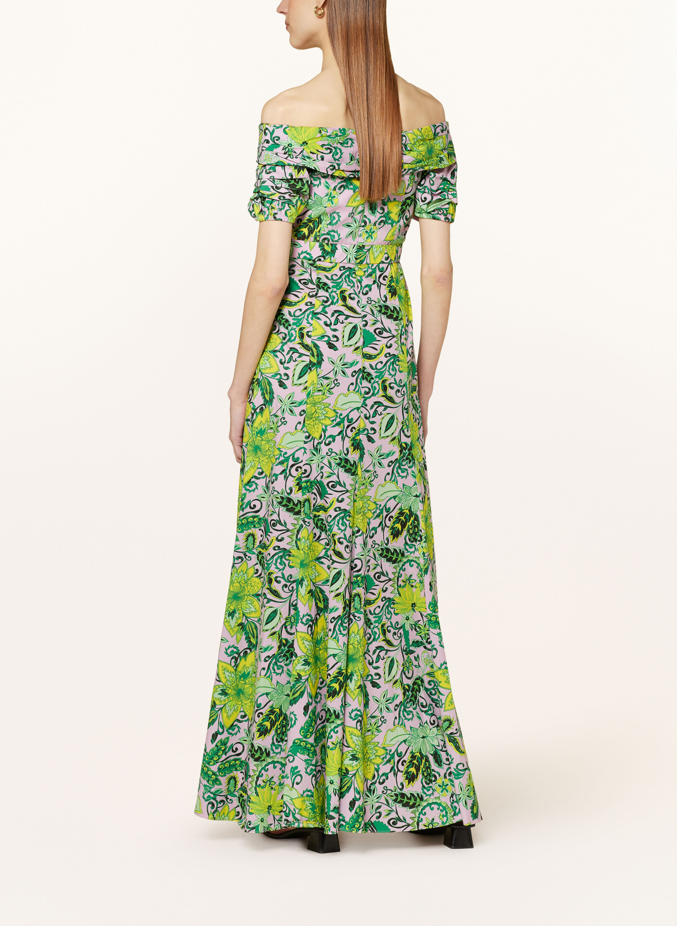 DIANE VON FURSTENBERG Dress LAURIE, Color: GREEN/ LIGHT PURPLE/ YELLOW (Image 3)