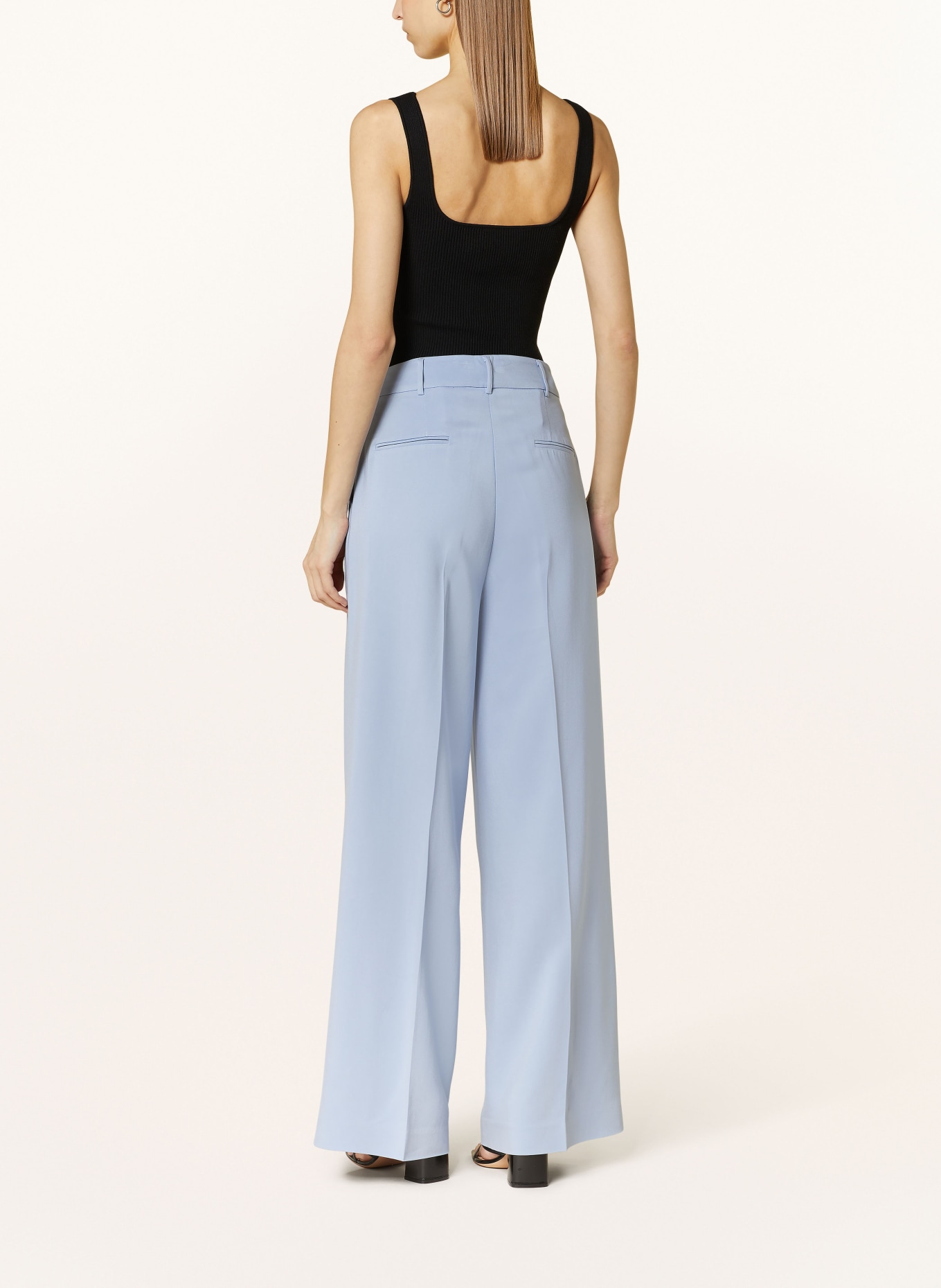 ANFINY Wide leg trousers HELEN, Color: LIGHT BLUE (Image 3)