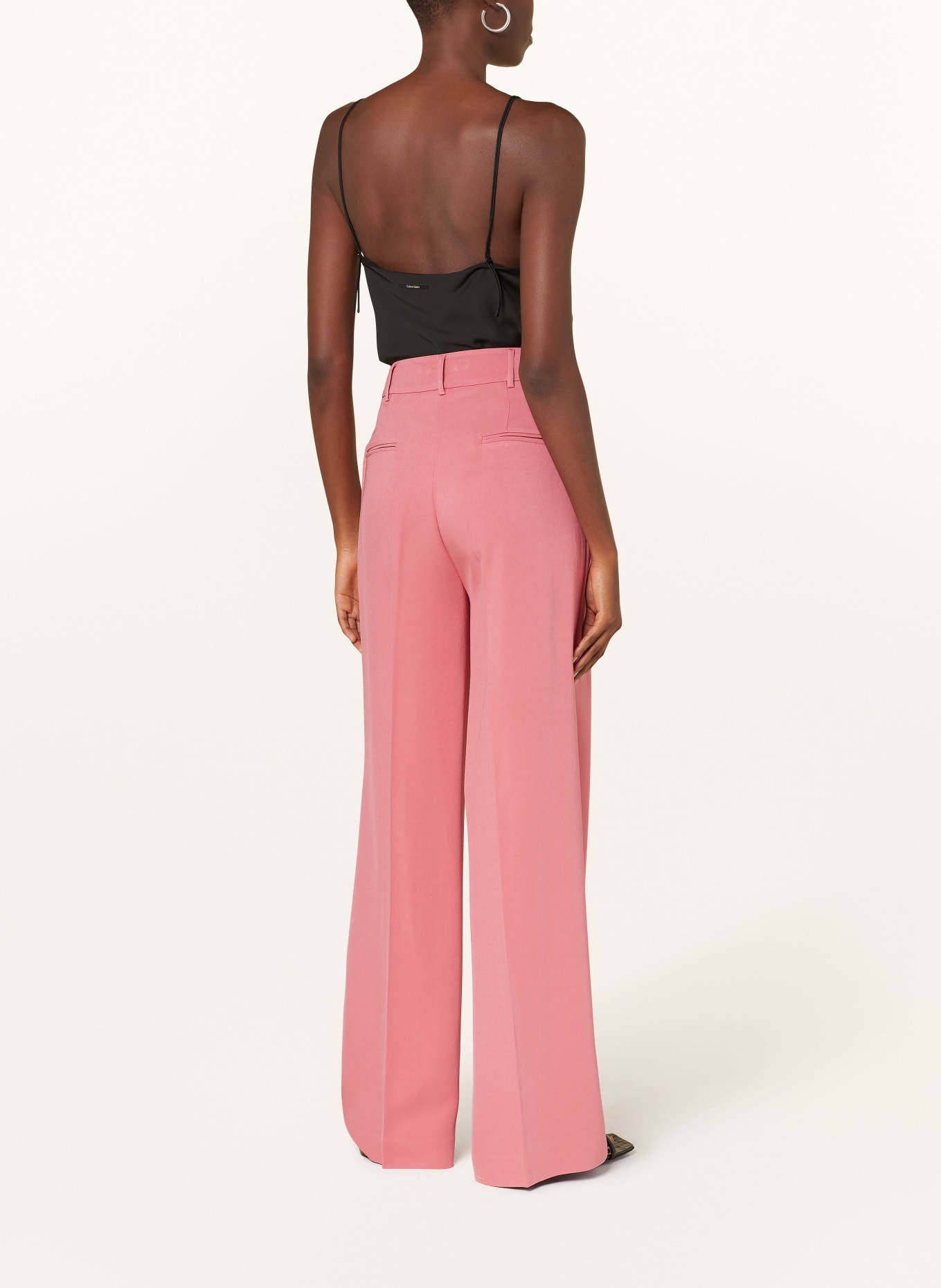 ANFINY Wide leg trousers HELEN, Color: LIGHT RED (Image 3)