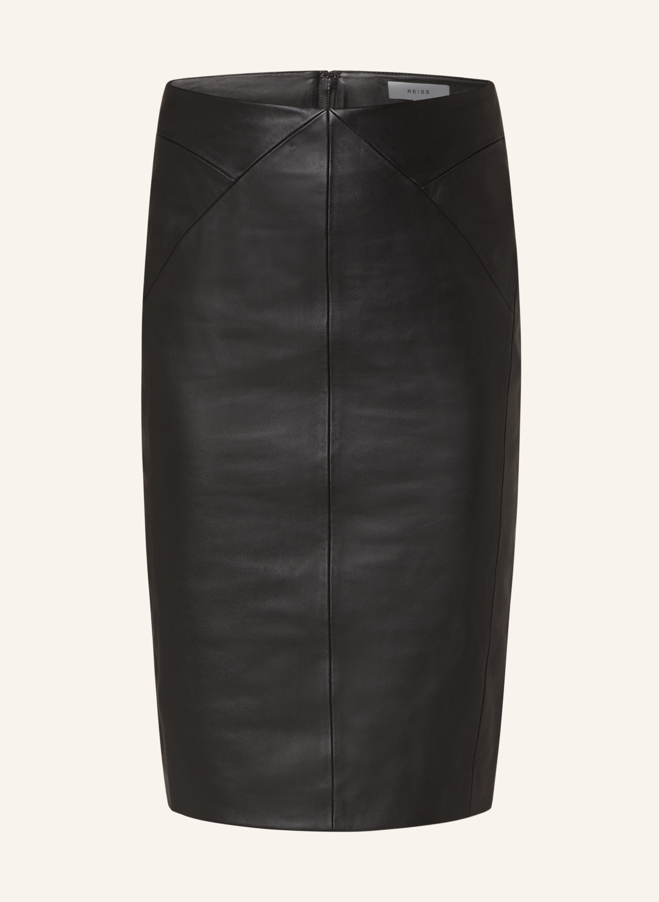 REISS Leather skirt RAYA, Color: BLACK (Image 1)