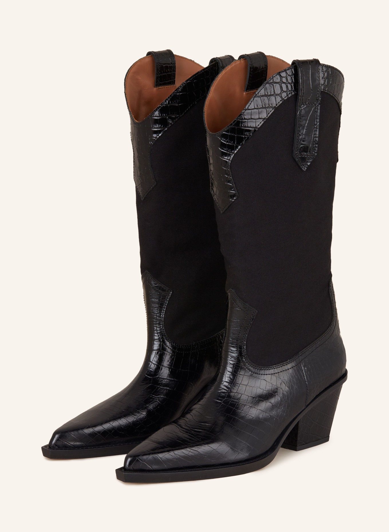 PARIS TEXAS Cowboy boots ROSARIO, Color: BLACK (Image 1)