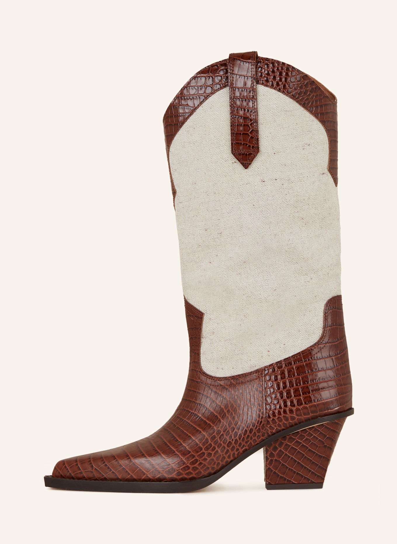 PARIS TEXAS Cowboy boots ROSARIO: LIGHT BROWN / BROWN