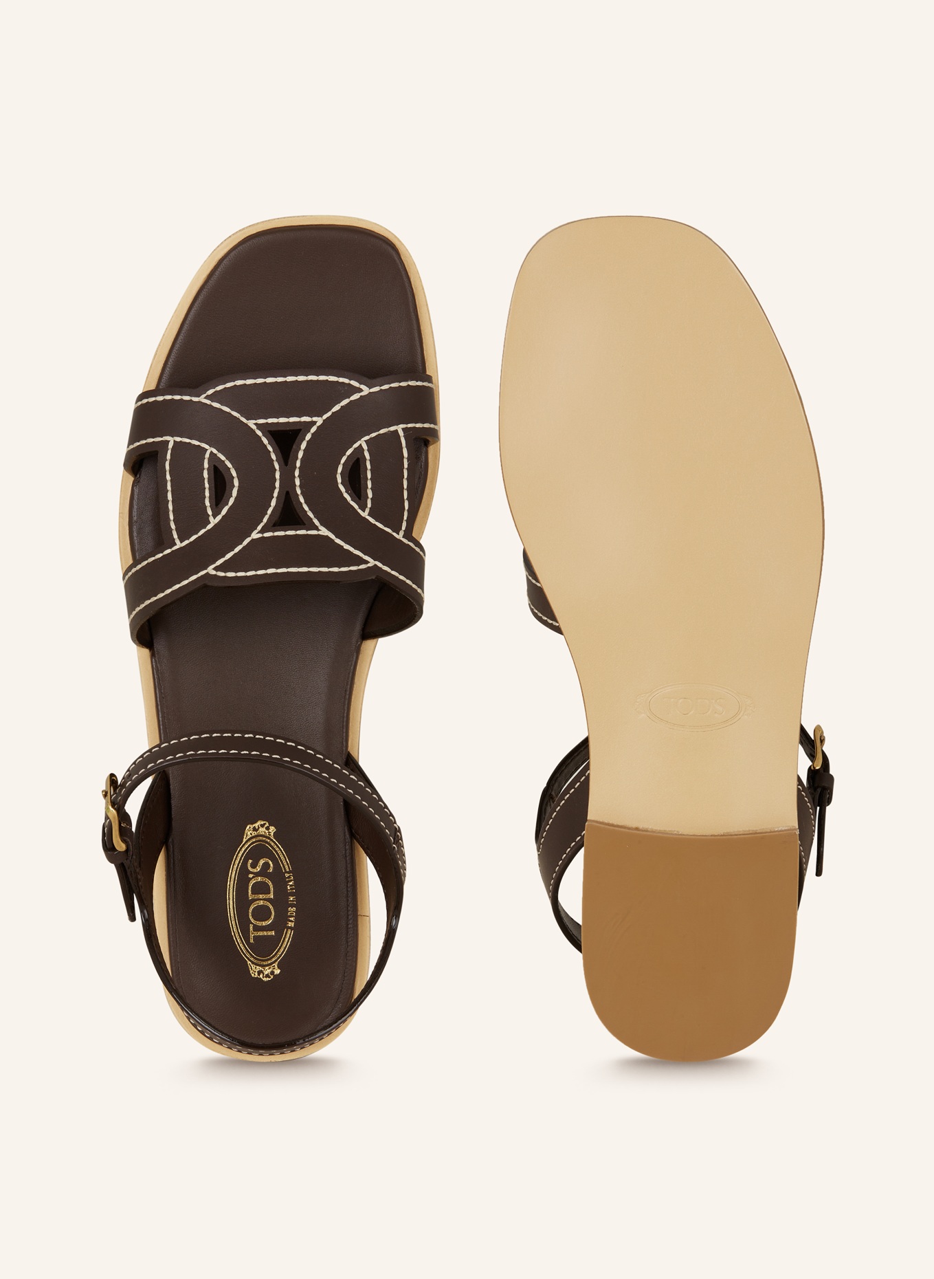 TOD'S Sandals KATE, Color: DARK BROWN (Image 5)