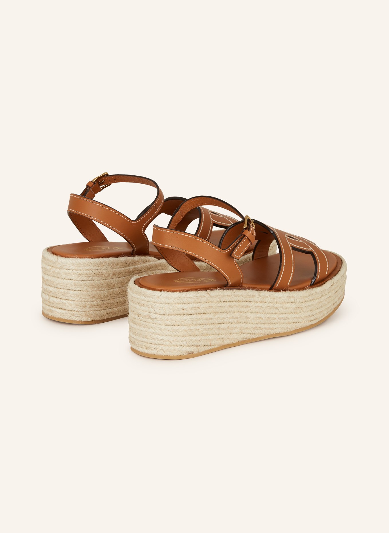 TOD'S Wedges, Color: BROWN (Image 2)
