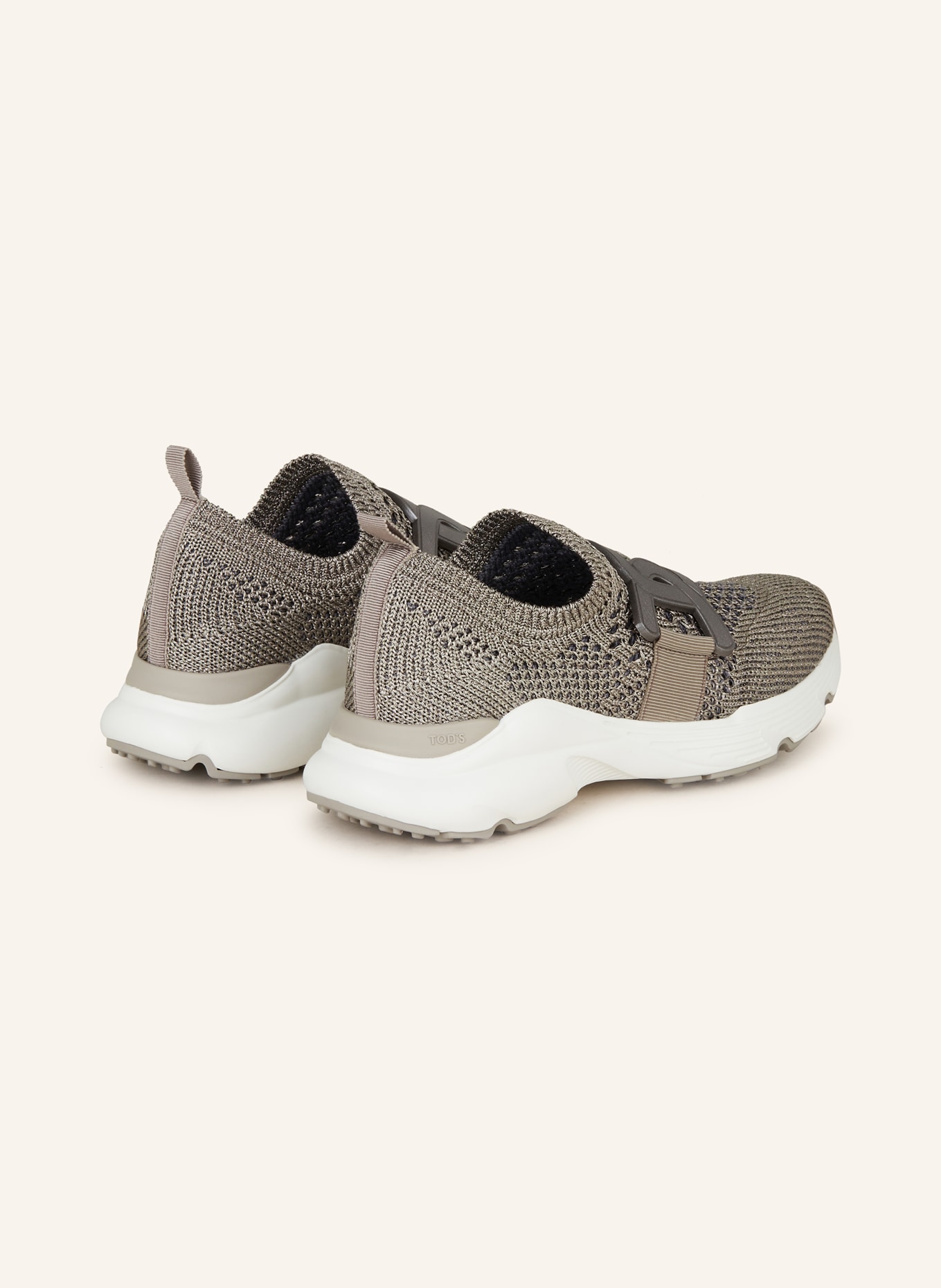 TOD'S Slip-on sneakers with glitter thread, Color: GRAY (Image 2)
