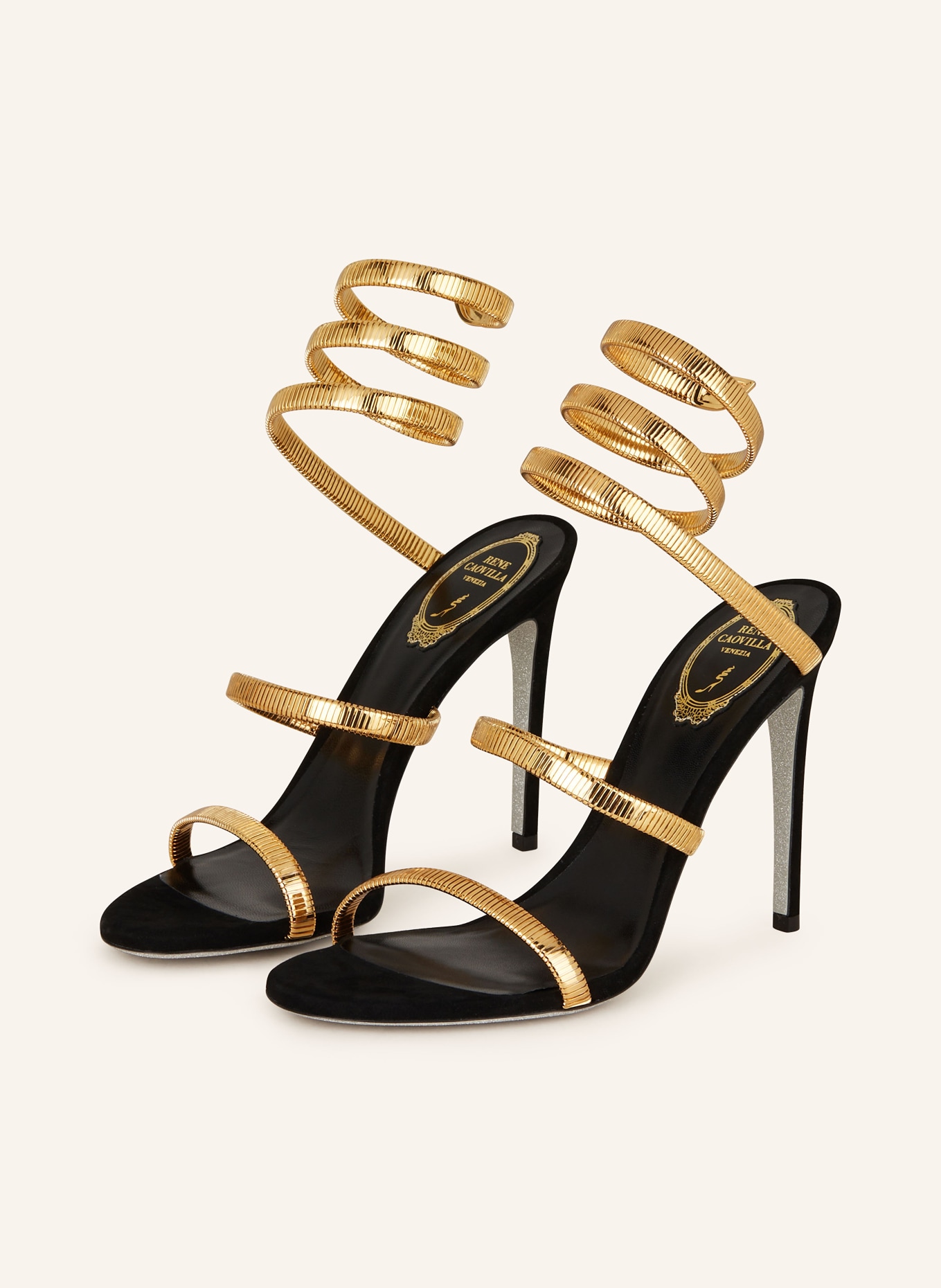 RENE CAOVILLA Sandals JUNIPER, Color: GOLD (Image 1)