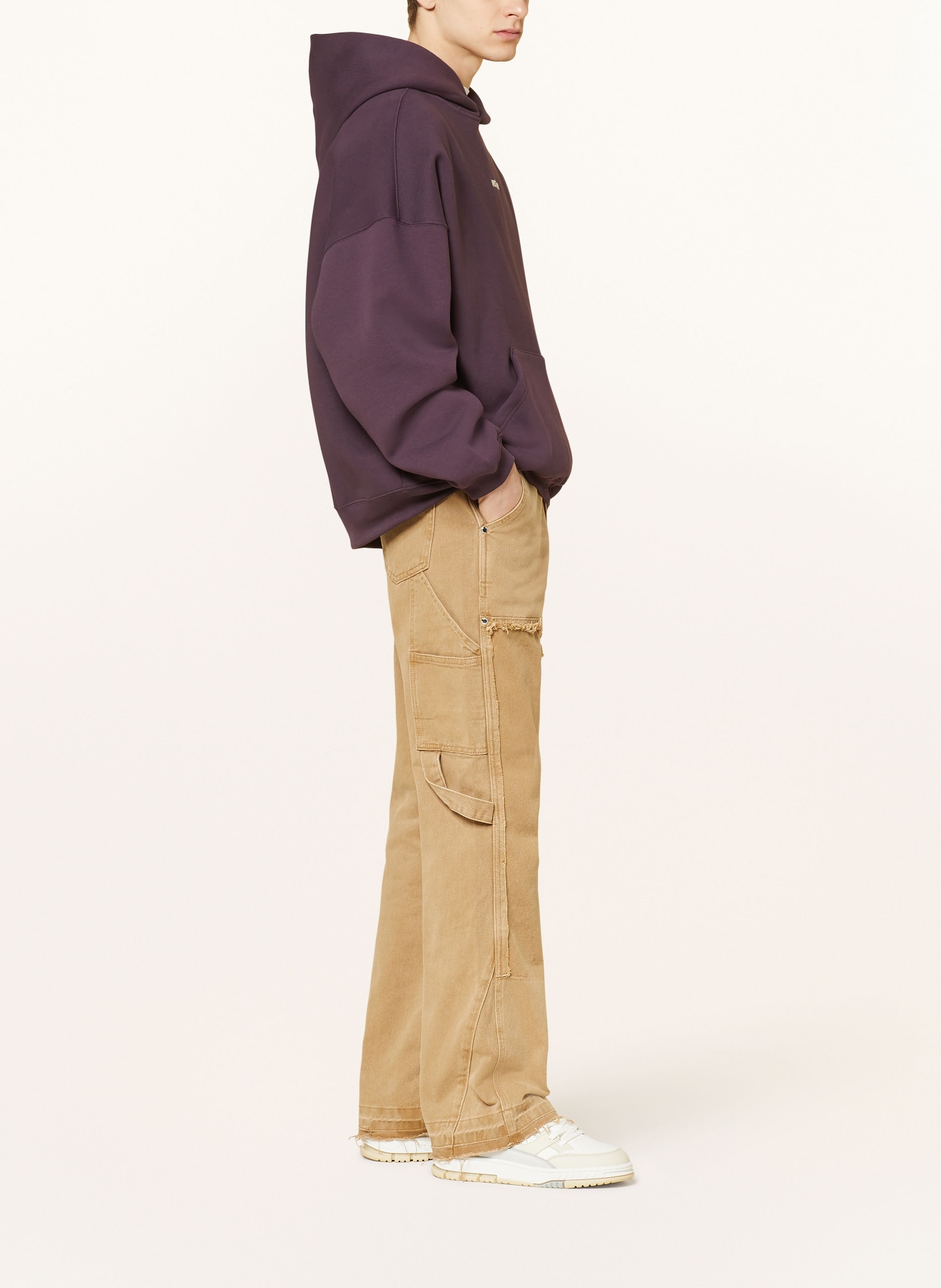 EIGHTYFIVE Jeans CUTTED FLARED Regular Fit, Farbe: SAND BEIGE (Bild 4)