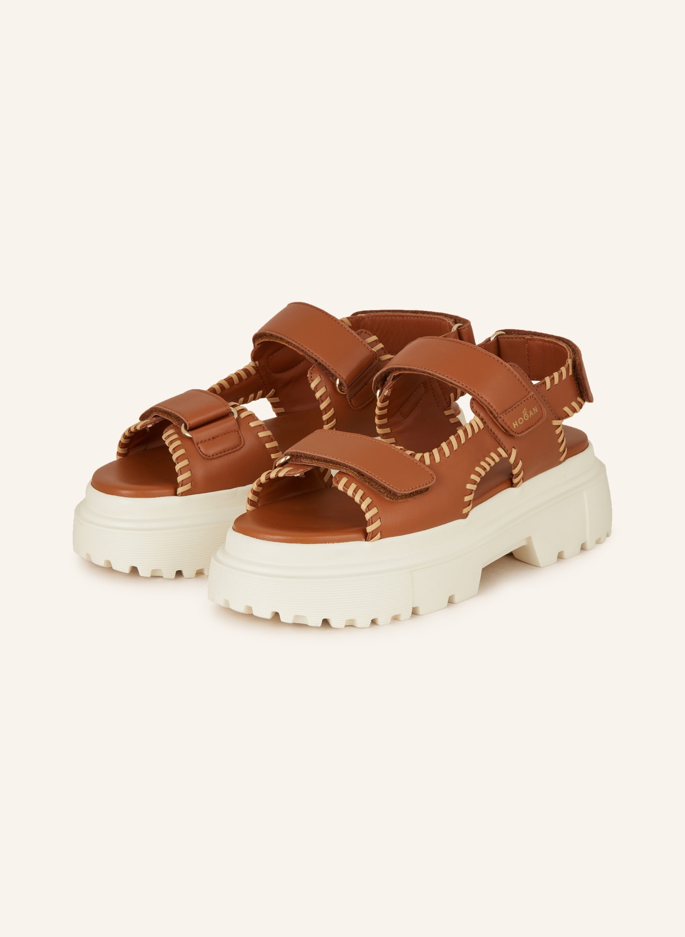 HOGAN Sandals, Color: BROWN (Image 1)