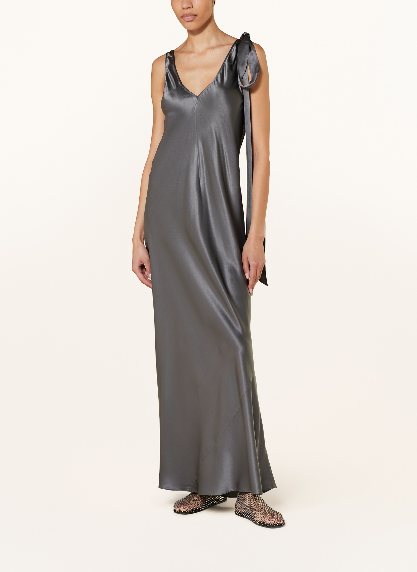 JW ANDERSON Silk dress, Color: GRAY (Image 2)