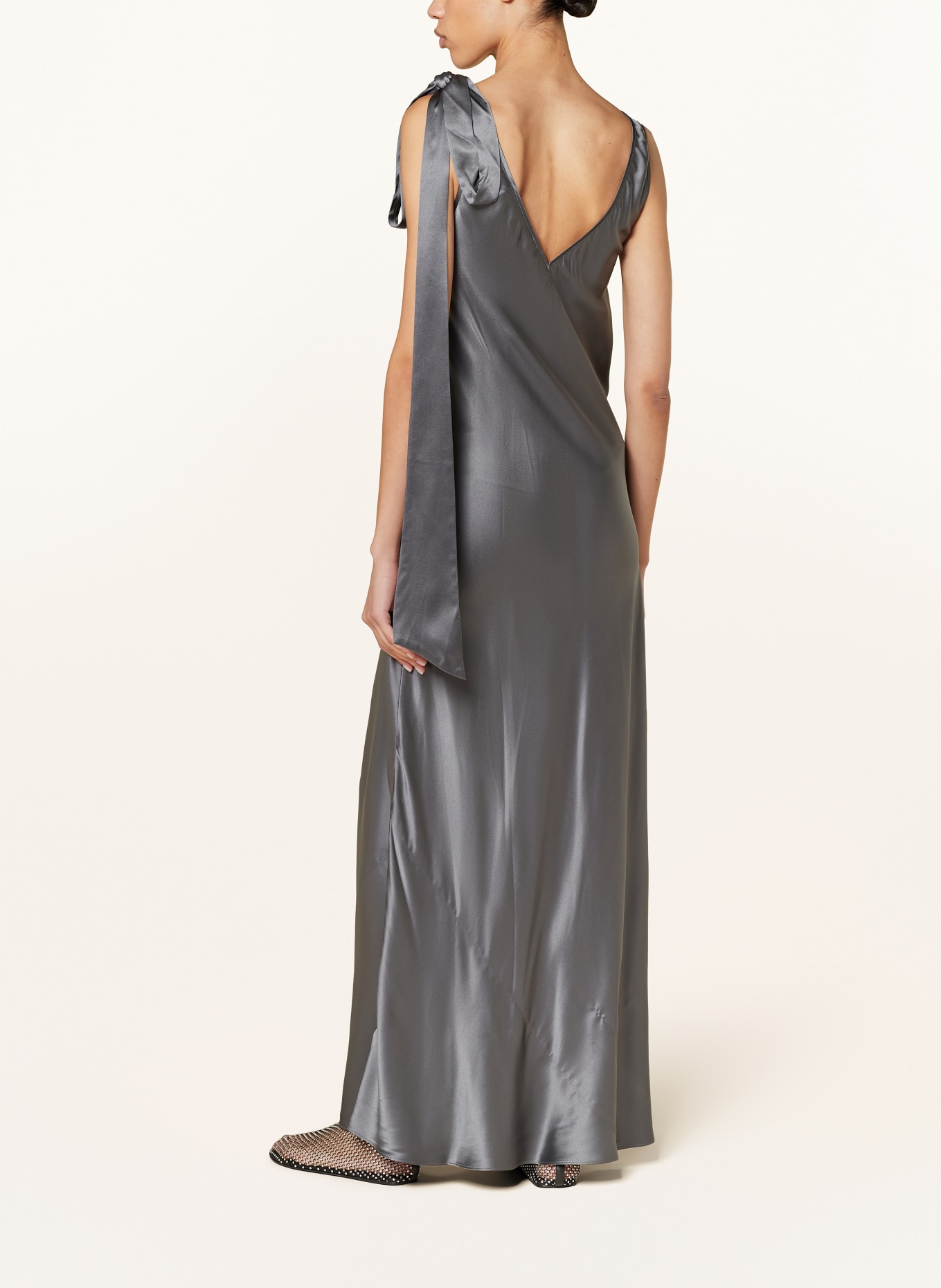 JW ANDERSON Silk dress, Color: GRAY (Image 3)
