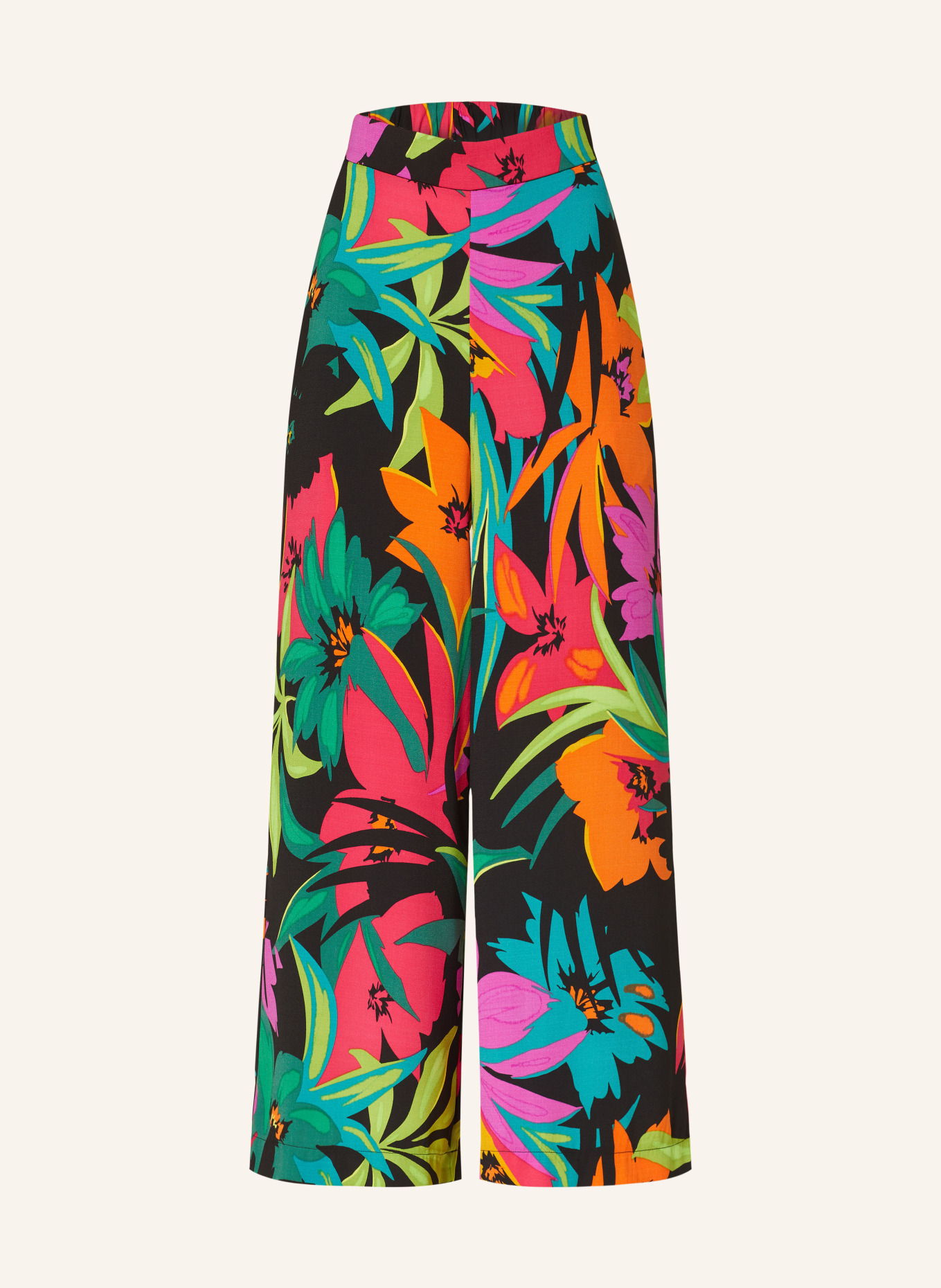 Joseph Ribkoff Culotte kalhoty, Barva: ČERNÁ/ ORANŽOVÁ/ SVĚTLE ZELENÁ (Obrázek 1)
