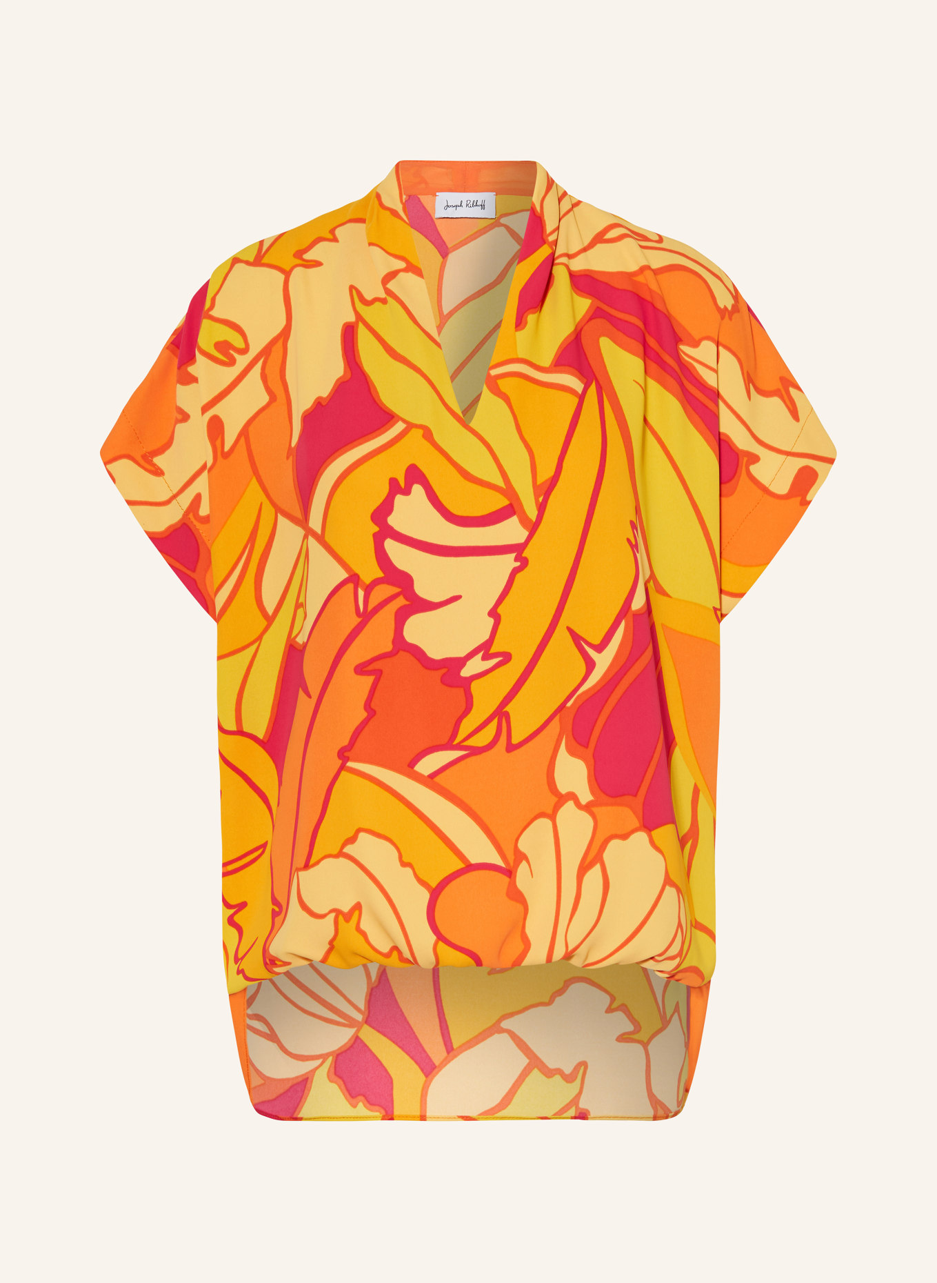 Joseph Ribkoff Shirt blouse, Color: ORANGE/ FUCHSIA/ YELLOW (Image 1)