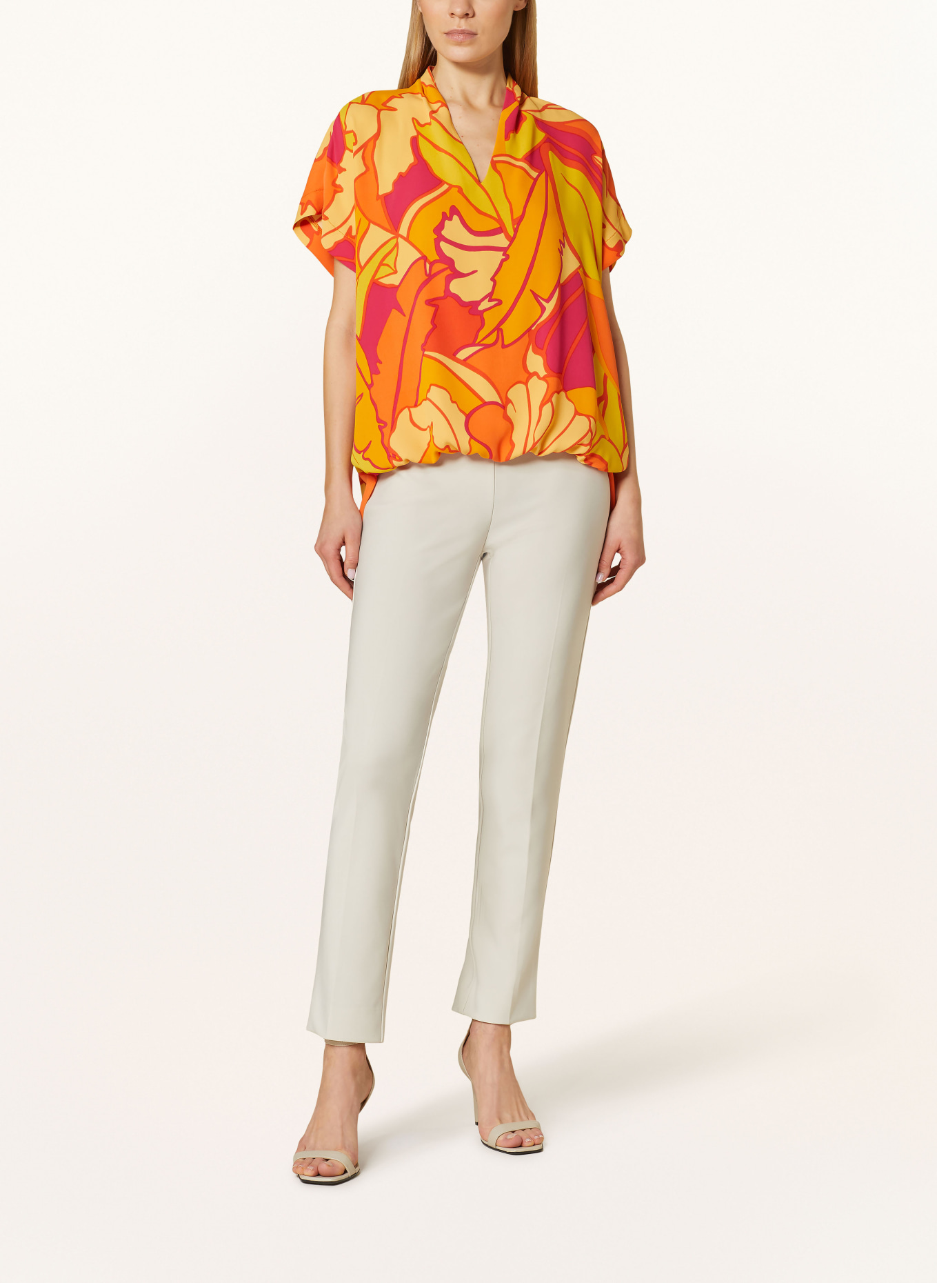 Joseph Ribkoff Shirt blouse, Color: ORANGE/ FUCHSIA/ YELLOW (Image 2)