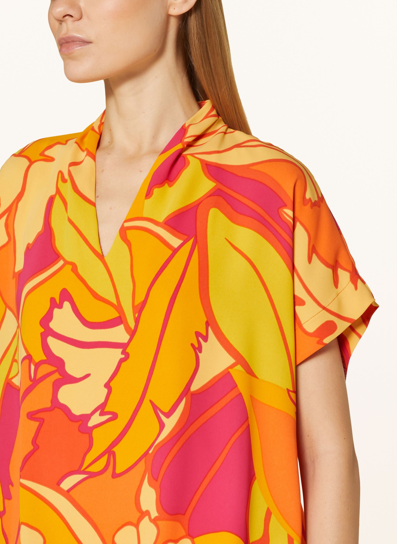 Joseph Ribkoff Shirt blouse, Color: ORANGE/ FUCHSIA/ YELLOW (Image 4)