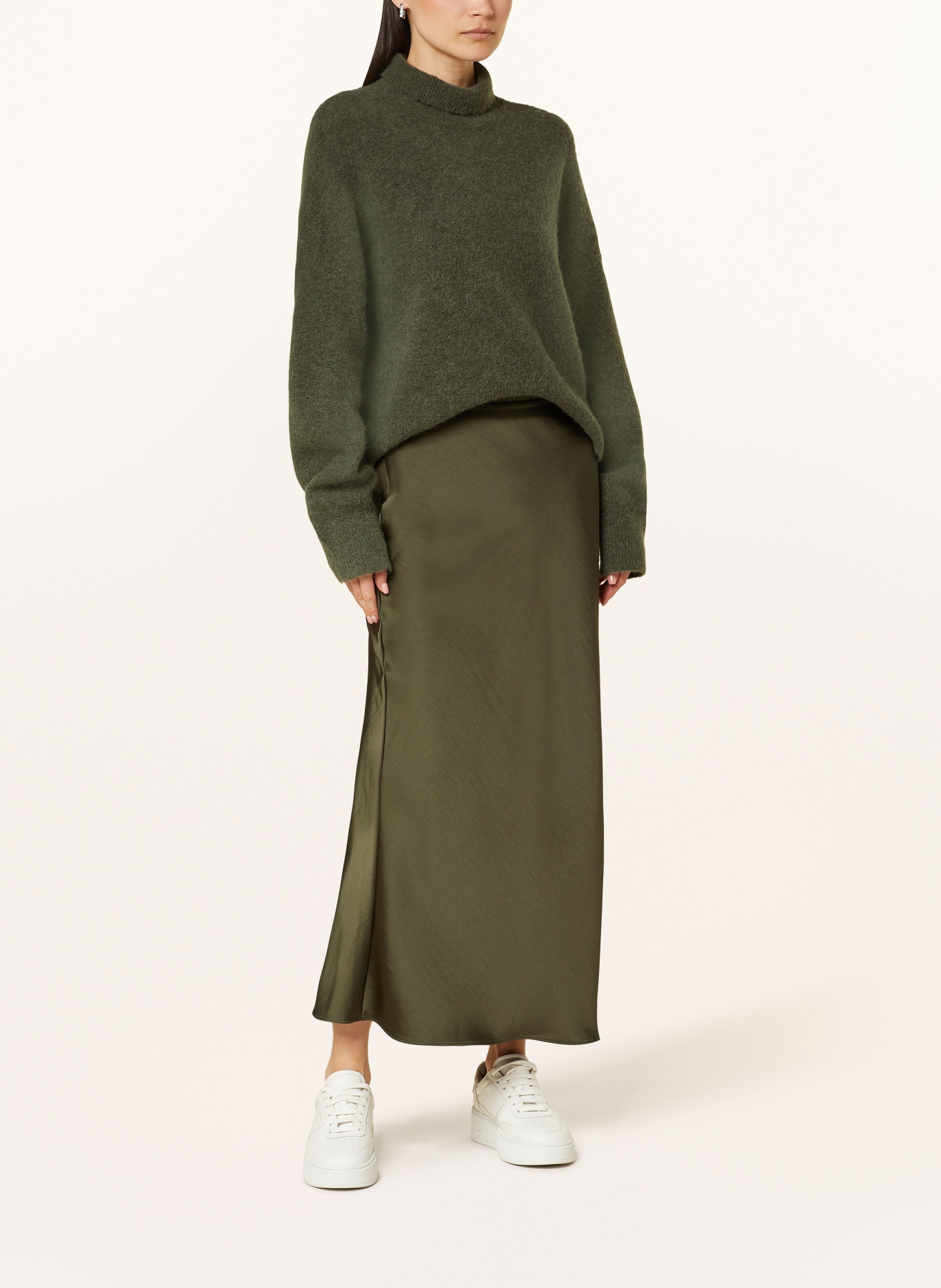 SAMSØE  SAMSØE Satinrock SAAGNETA: DUNKELGRÜN