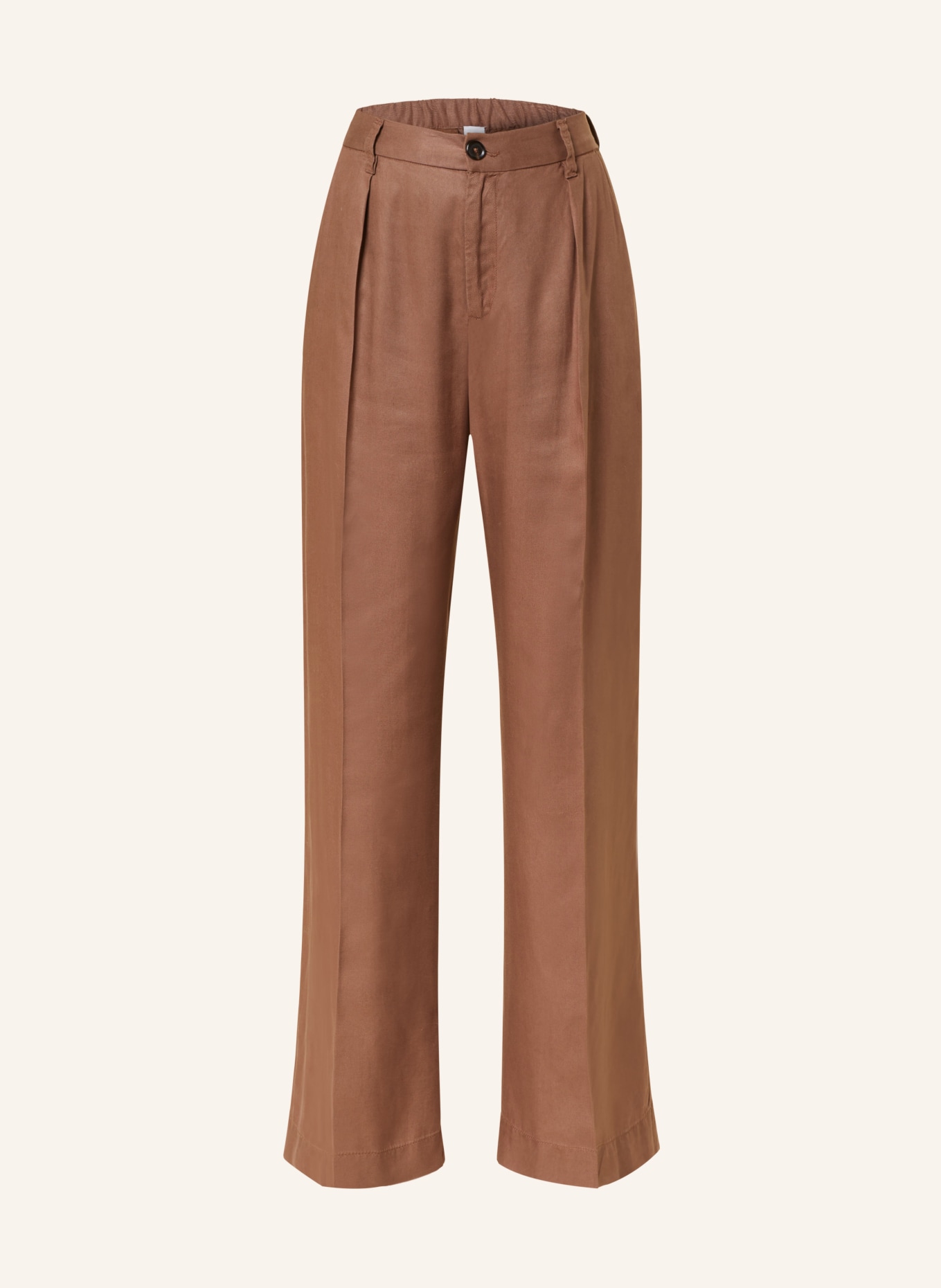PINKO Wide leg trousers LUNGO, Color: BROWN (Image 1)