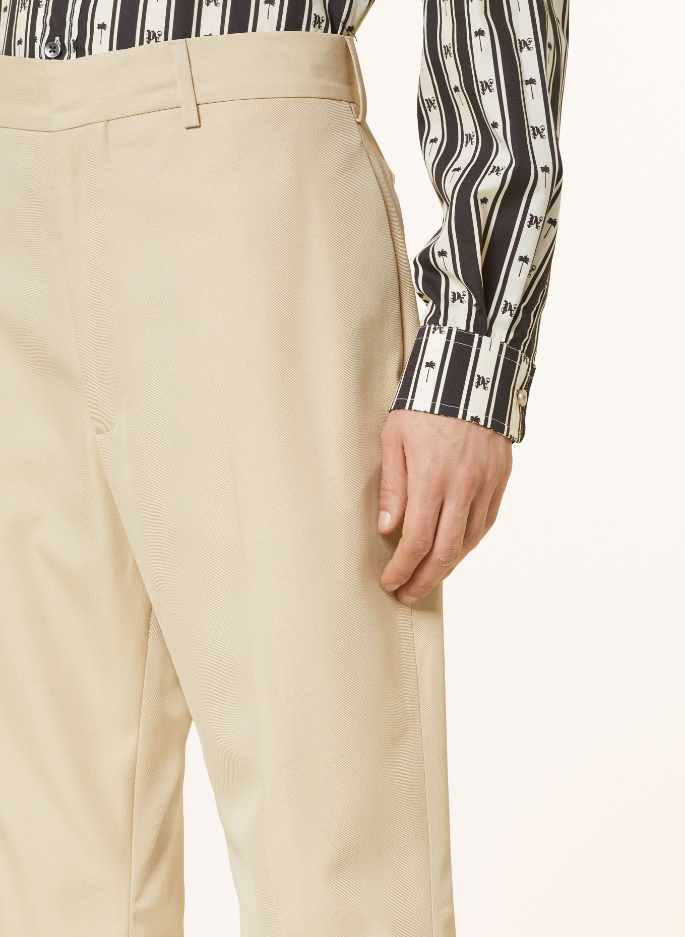 Palm Angels Chino kalhoty Regular Fit, Barva: BÉŽOVÁ (Obrázek 6)