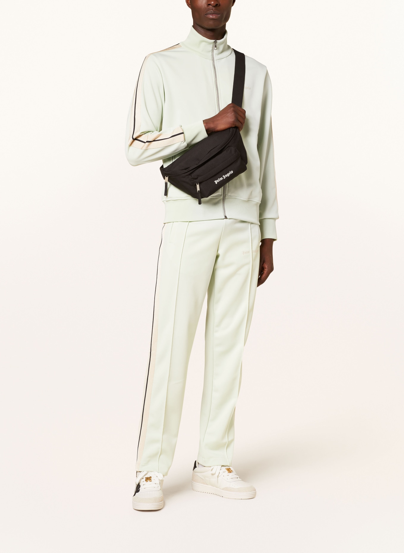 Palm Angels Track pants with tuxedo stripes, Color: MINT (Image 2)