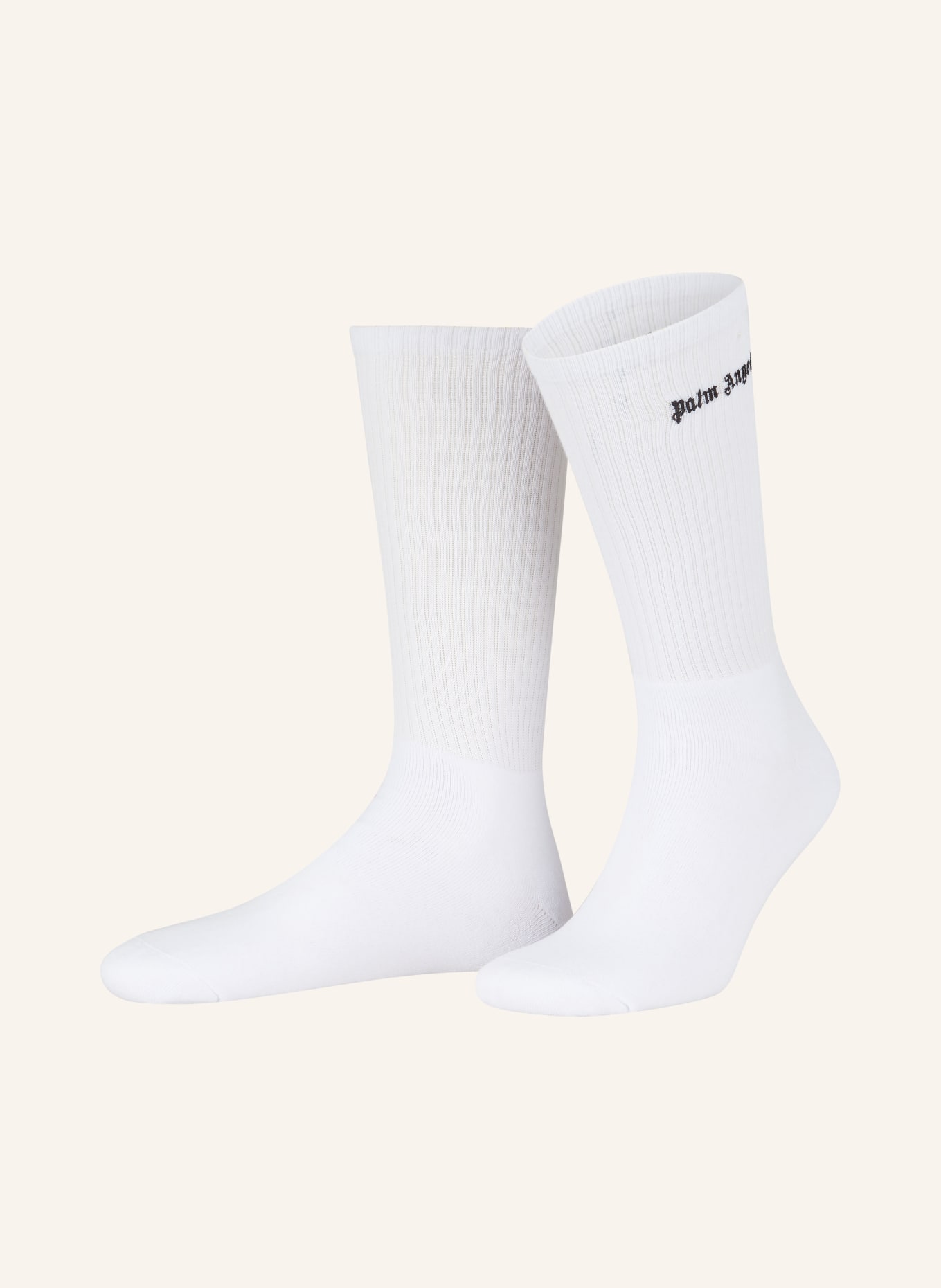 Palm Angels Socks, Color: 0110  white black (Image 1)