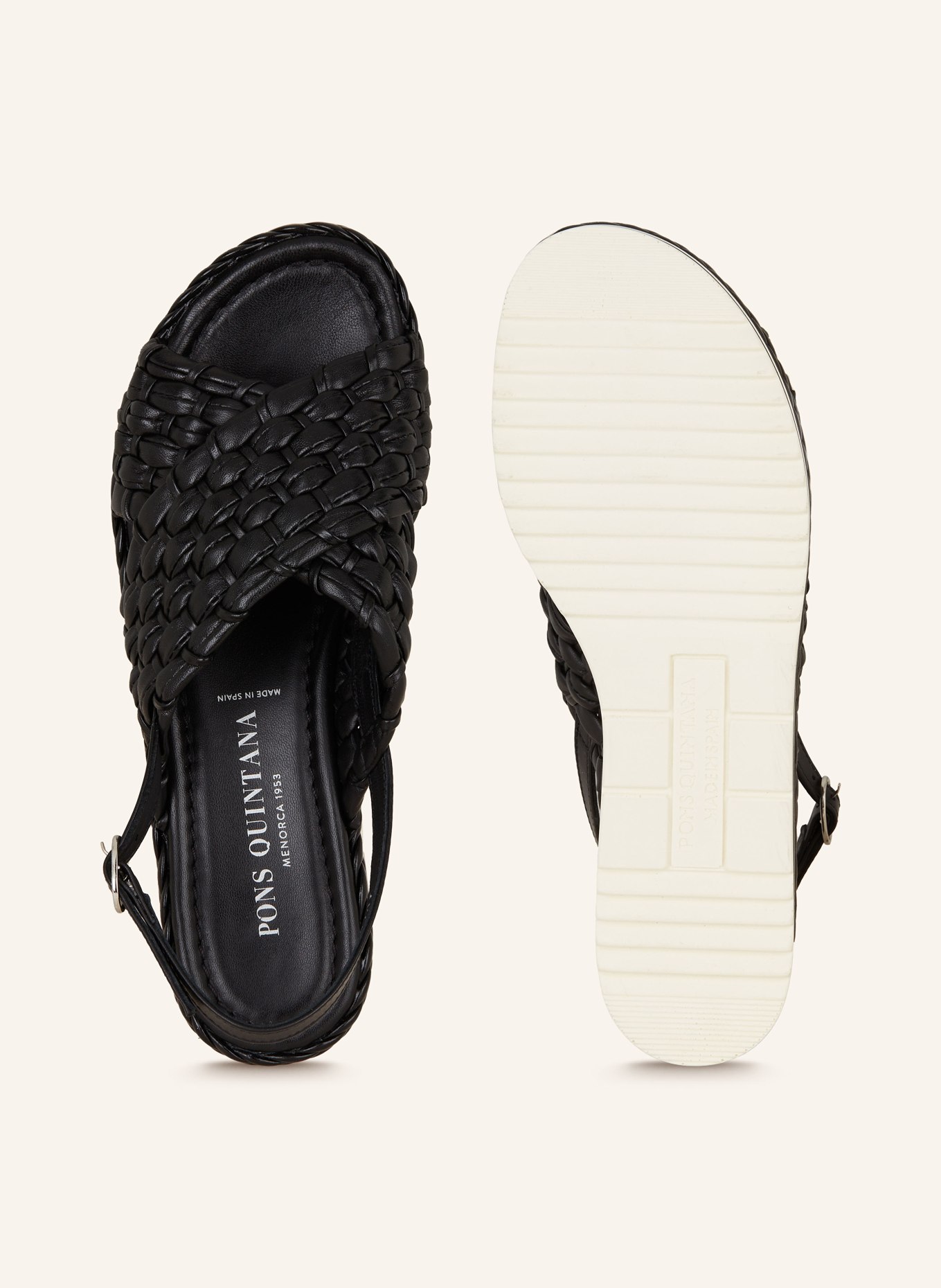 PONS QUINTANA Platform sandals MILAN, Color: BLACK (Image 5)