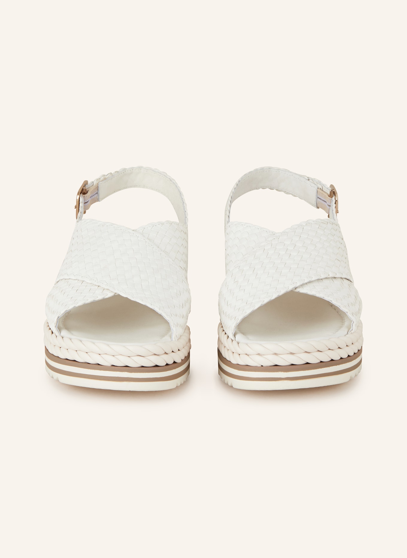 PONS QUINTANA Platform sandals, Color: WHITE (Image 3)