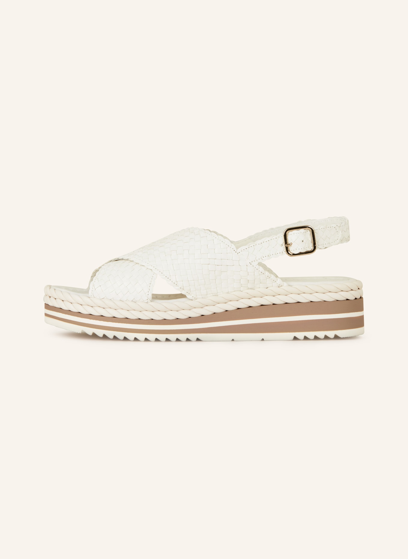PONS QUINTANA Platform sandals, Color: WHITE (Image 4)