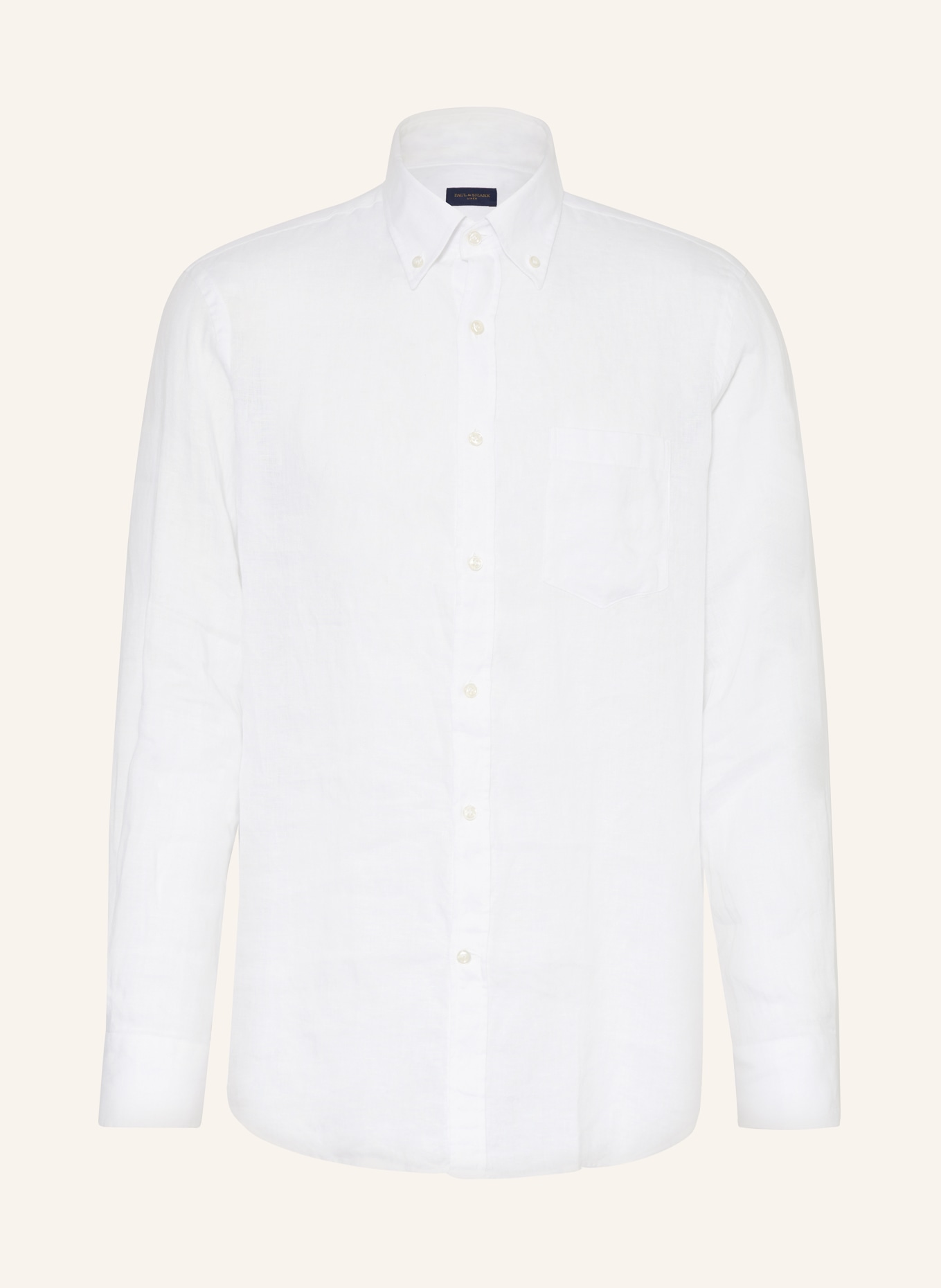 PAUL & SHARK Linen shirt regular fit, Color: WHITE (Image 1)