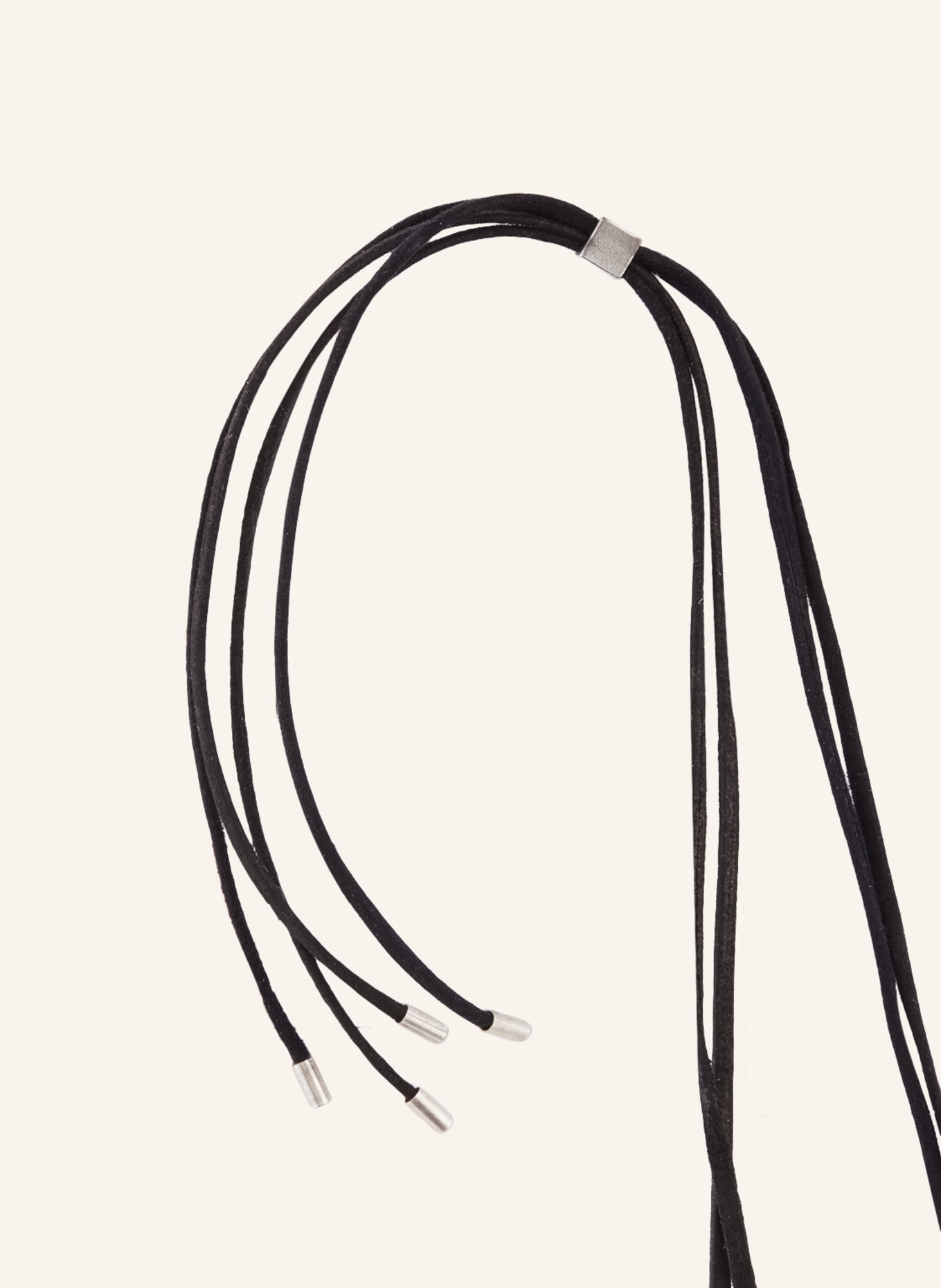 ISABEL MARANT Necklace RAS DU COU, Color: BLACK/ SILVER (Image 2)