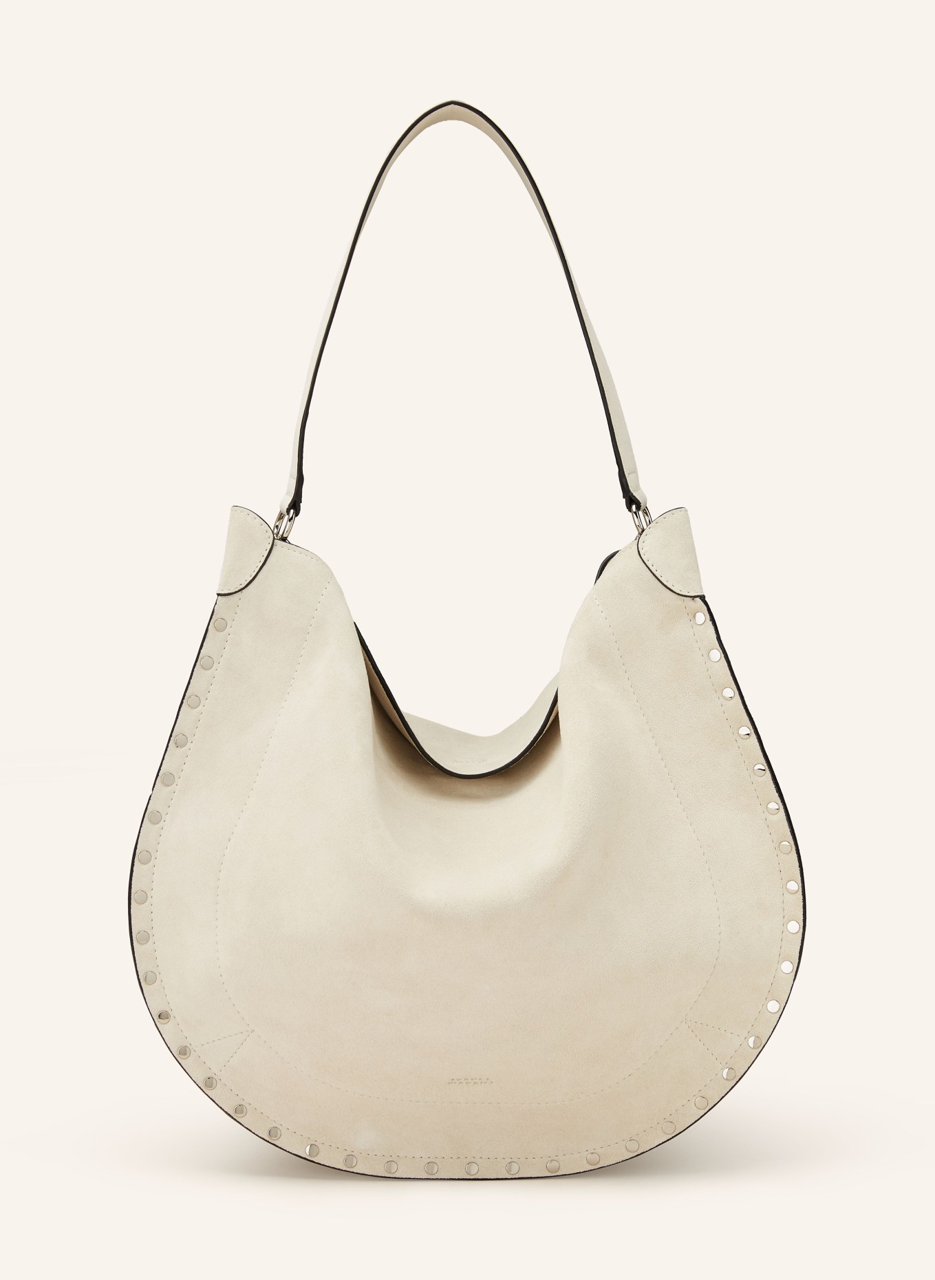 ISABEL MARANT Shopper OSKAN with pouch and rivets, Color: LIGHT GRAY (Image 1)