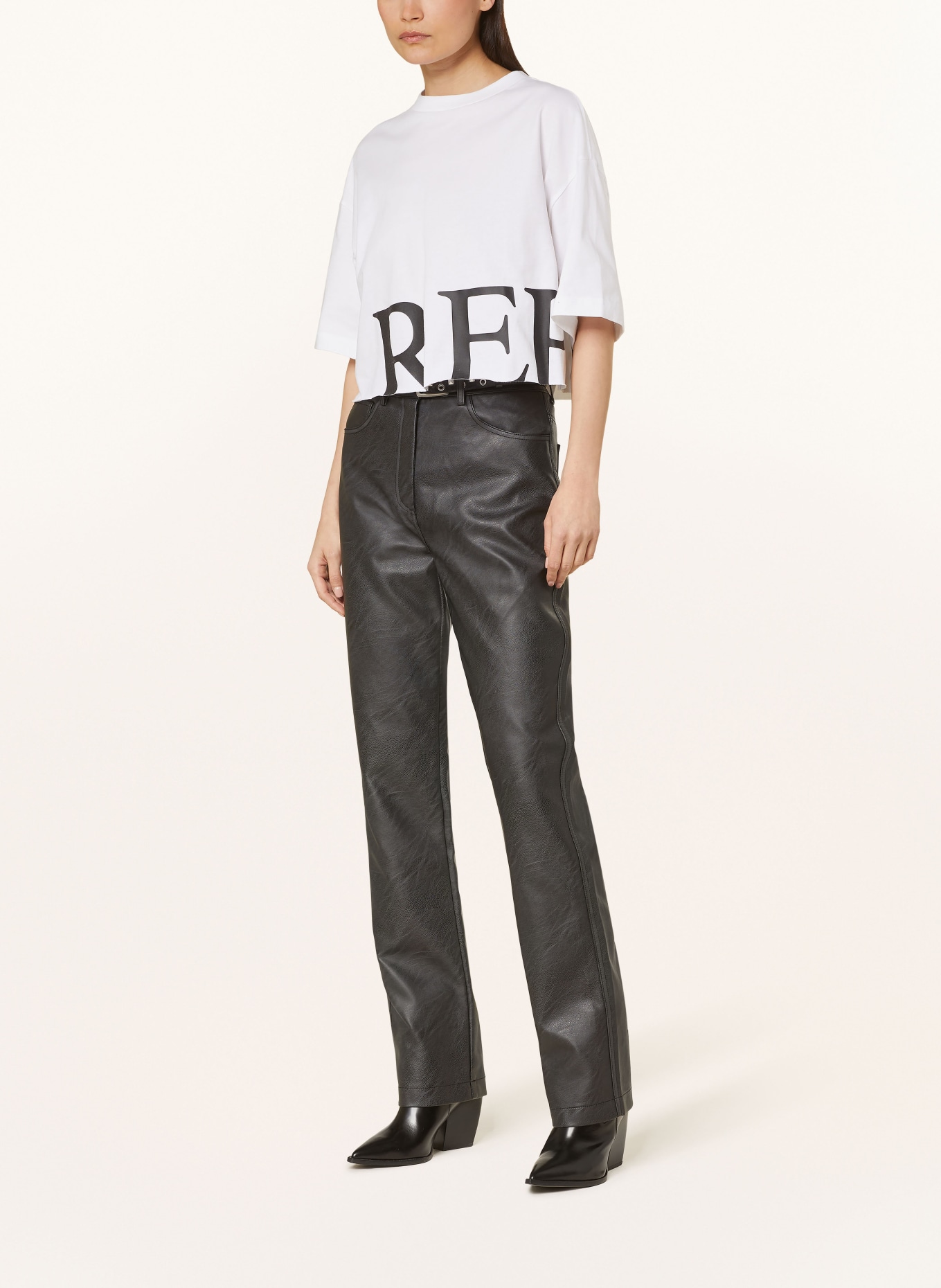 REPLAY Cropped shirt, Color: WHITE (Image 2)