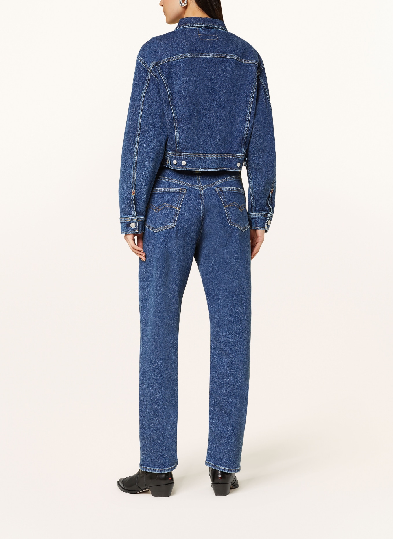 REPLAY Krótka kurtka jeansowa, Kolor: GRANATOWY (Obrazek 3)