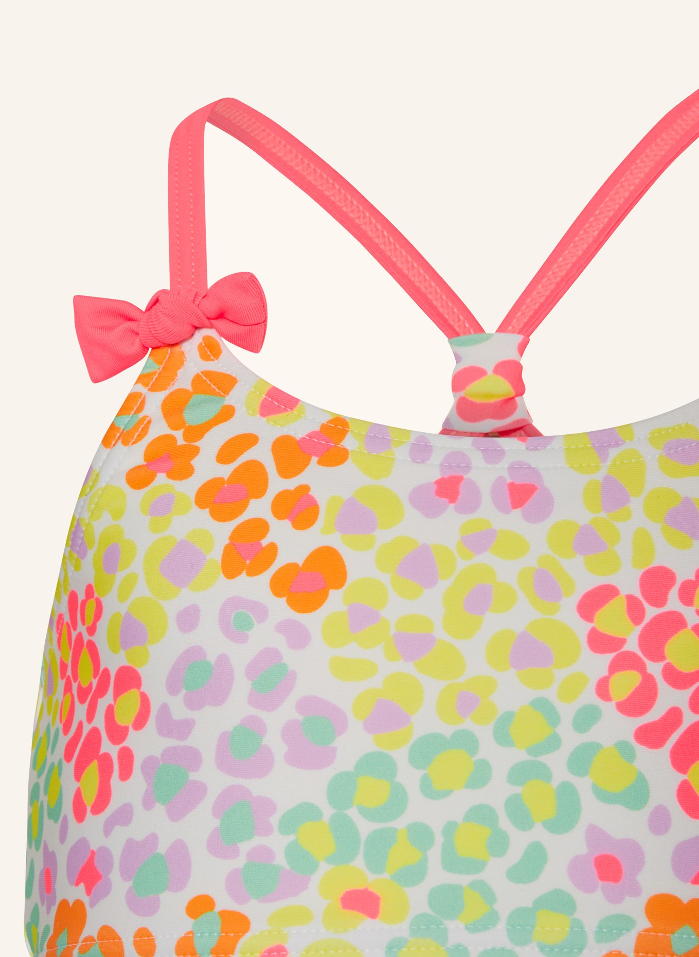 Sanetta Bustier-Bikini mit UV-Schutz 50+, Farbe: WEISS/ HELLLILA/ HELLGELB (Bild 3)