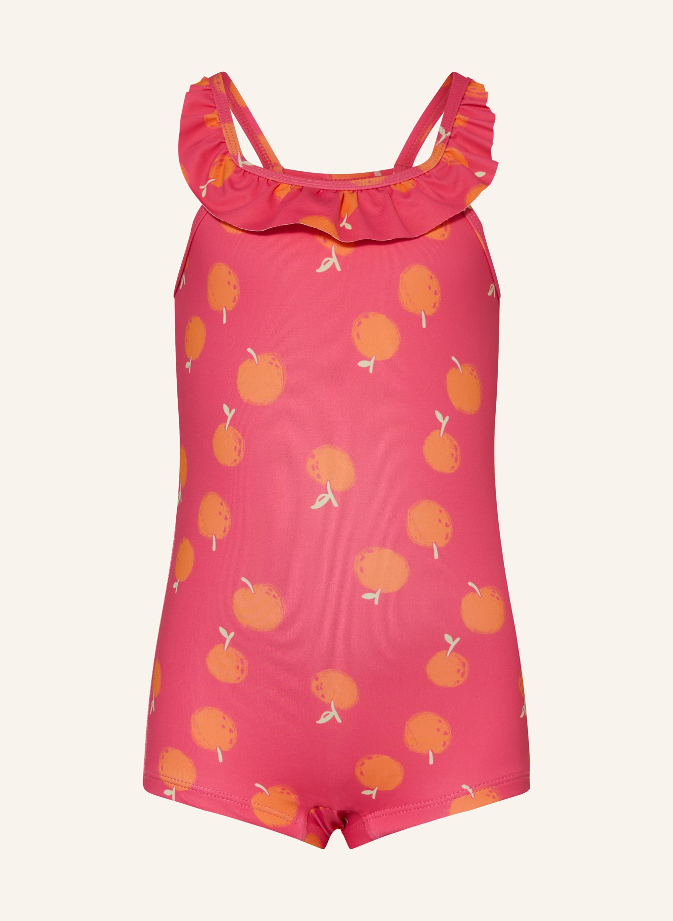 Sanetta Badeanzug mit UV-Schutz 50+, Farbe: PINK/ ORANGE (Bild 1)