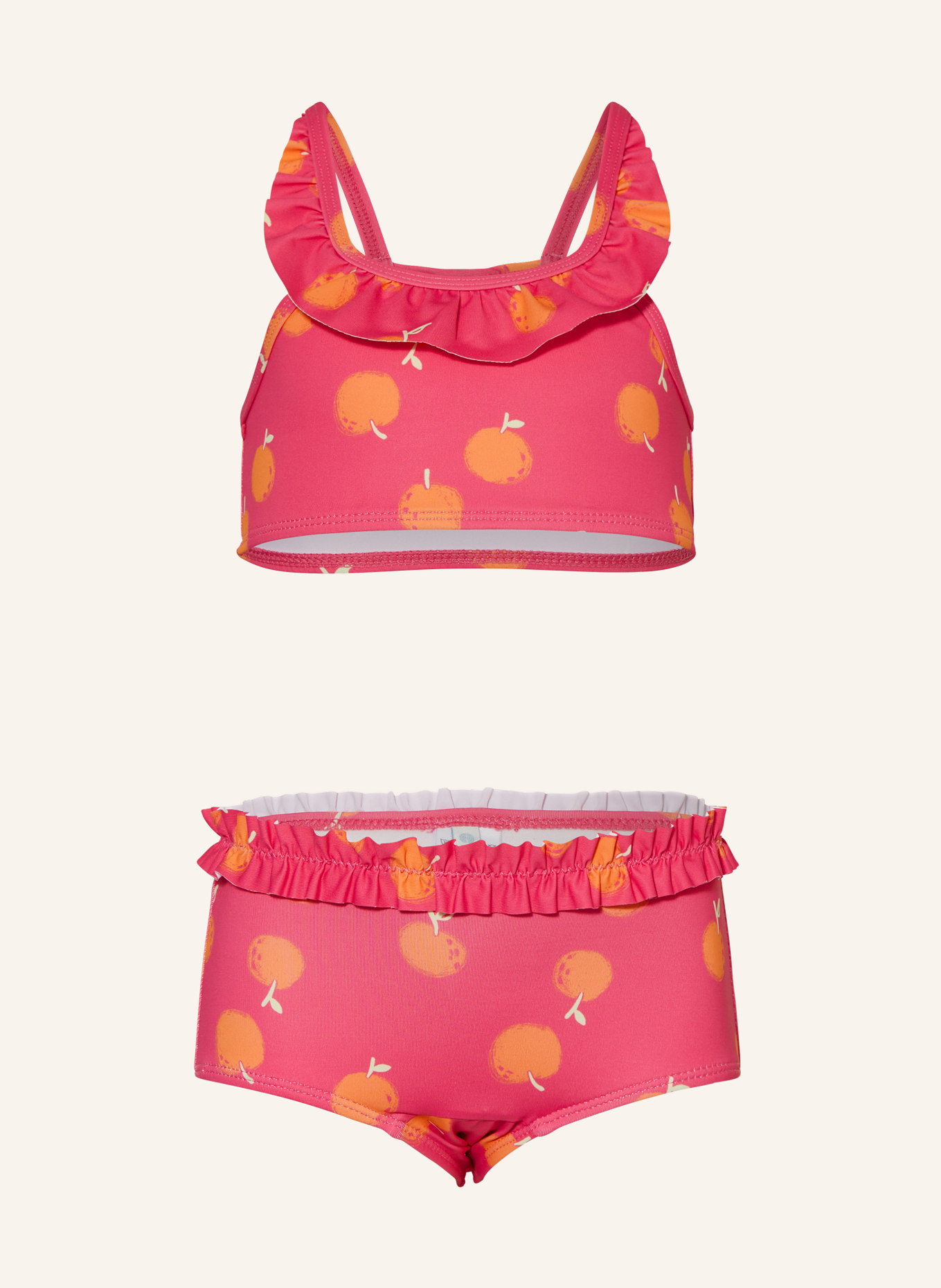 Sanetta Bustier-Bikini mit UV-Schutz 50+, Farbe: PINK/ ORANGE (Bild 1)