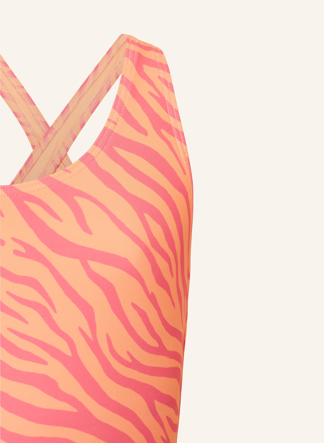Sanetta Badeanzug mit UV-Schutz 50+, Farbe: PINK/ HELLORANGE (Bild 3)