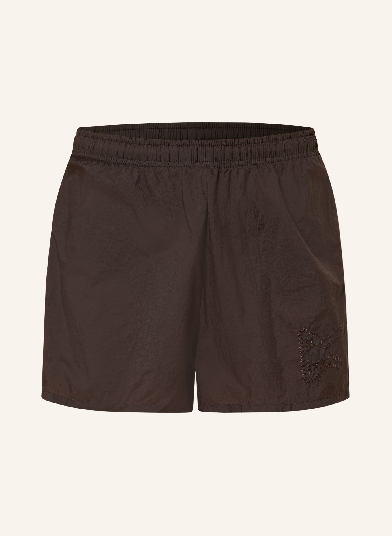 District Vision 2-in-1 running shorts, Color: DARK BROWN (Image 1)