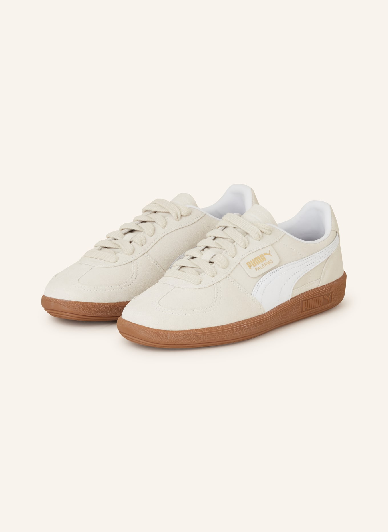 PUMA Sneakers PALERMO, Color: LIGHT BROWN/ WHITE (Image 1)