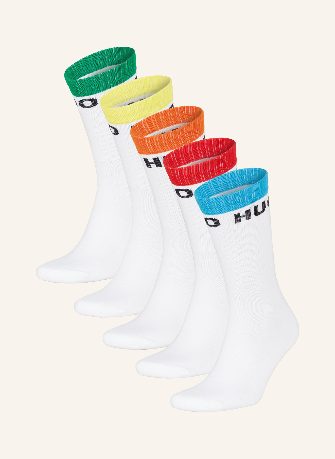 HUGO Ponožky RAINBOW, 5 párů v balení, Barva: 960 OPEN MISCELLANEOUS (Obrázek 1)